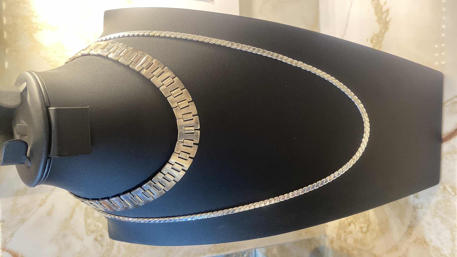 Photo 1 of  2 NECKLACES - COSTUME JEWELRY