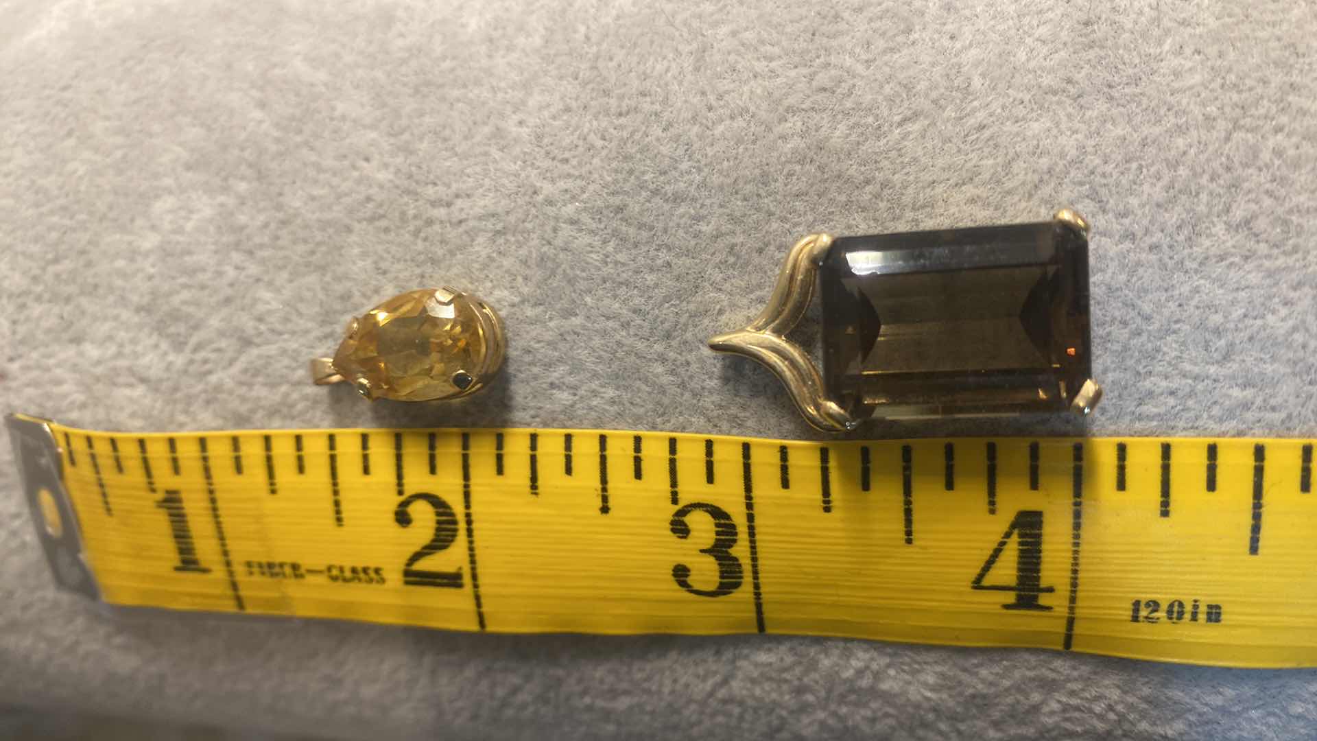 Photo 1 of  2 - PENDANTS POSSIBLE GOLD SETTING - NO MARKINGS -FINE JEWELRY 