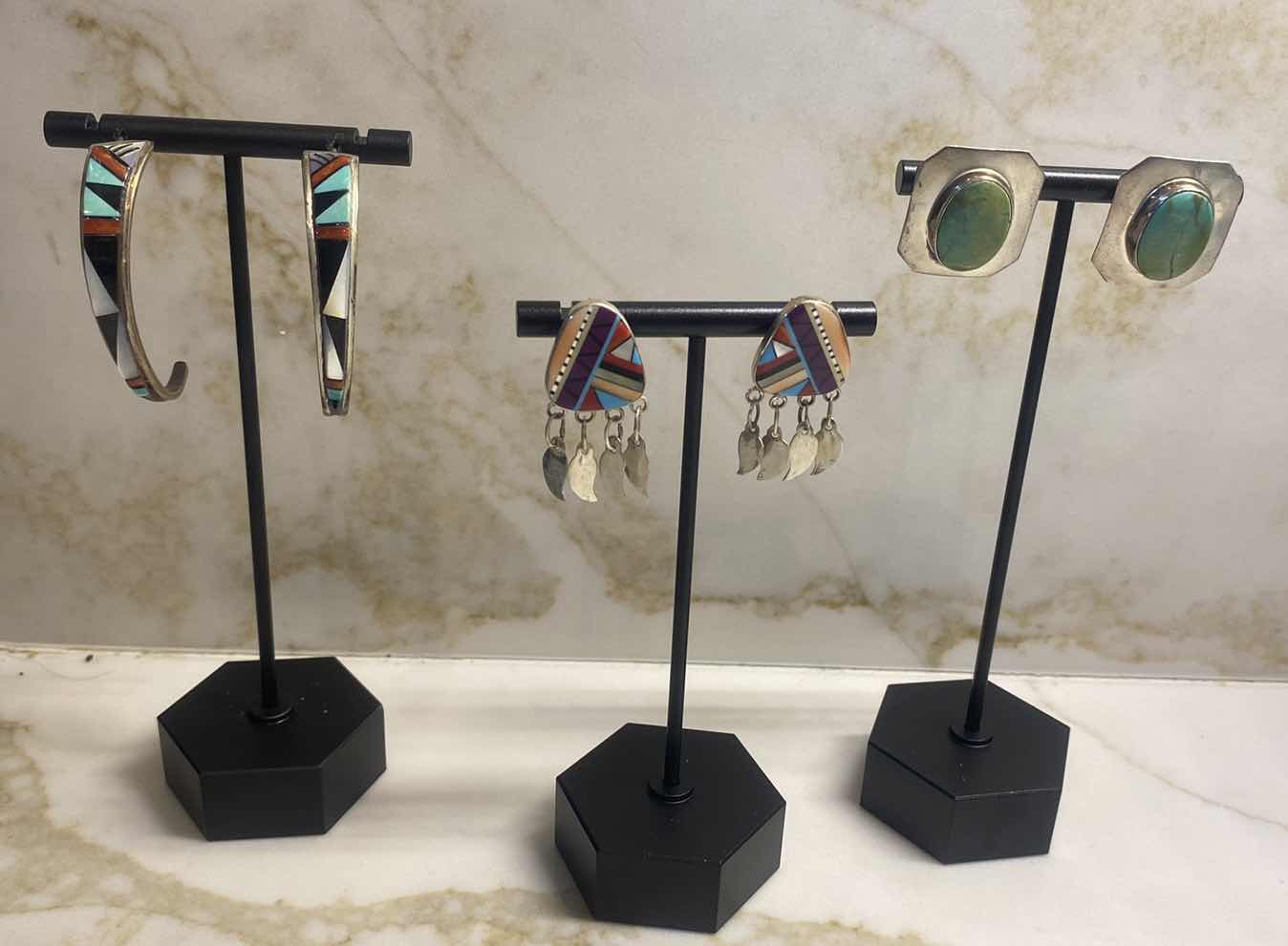 Photo 1 of  3 - EARRINGS STERLING SILVER - FINE JEWELRY