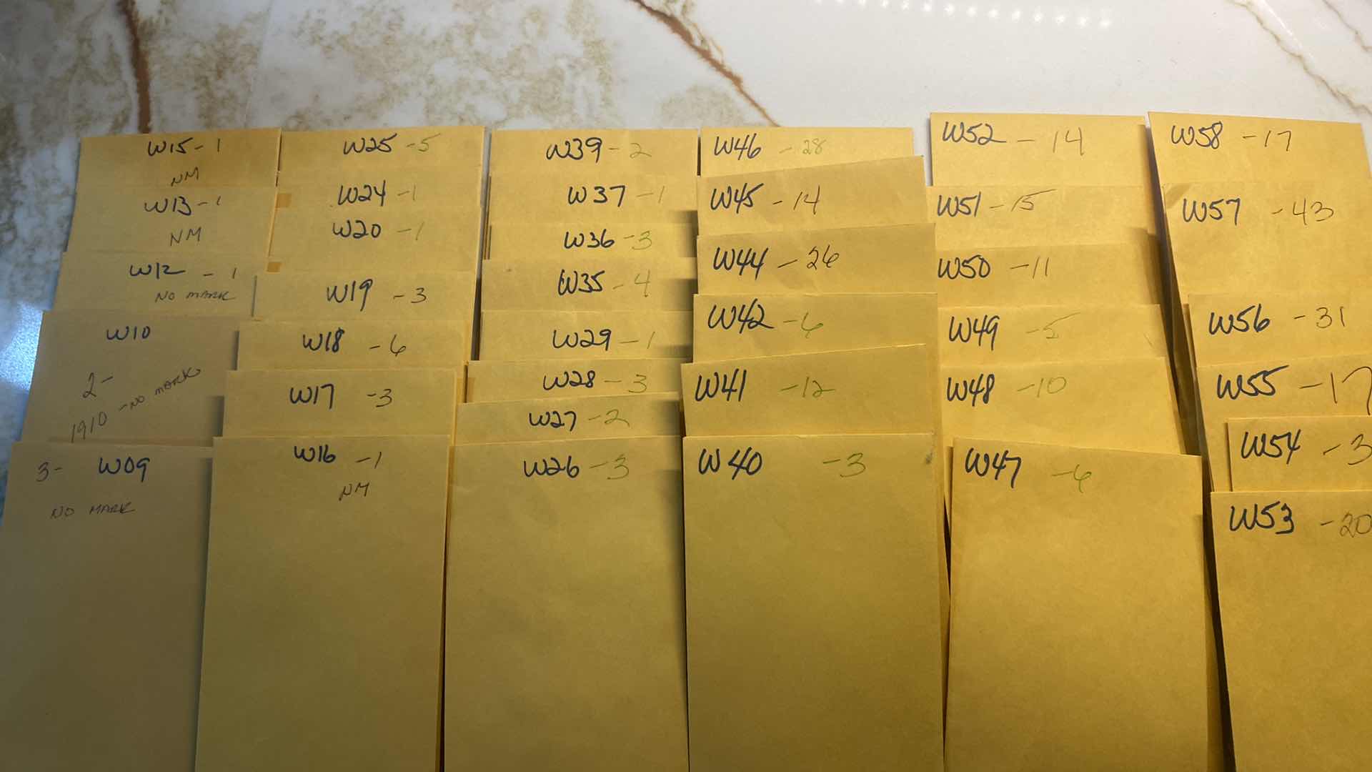 Photo 1 of 01 CENT WHEAT PENNY COLLECTION - VARIOUS YEARS 1909- 1953 (see pics for count by year - 09 is 1909 quantity 3)