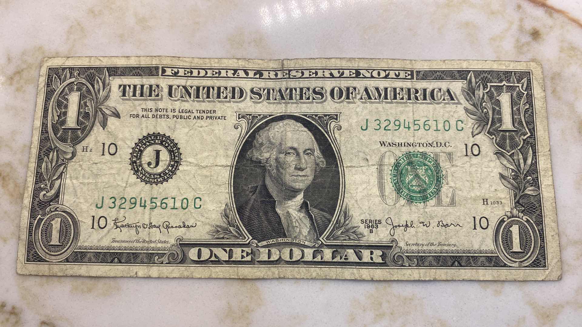 Photo 1 of 21 - 1963  $1 FEDERAL RESERVE NOTES - 11 SERIES B, 8 SERIES E, 1 SERIES L & 1 SERIES J