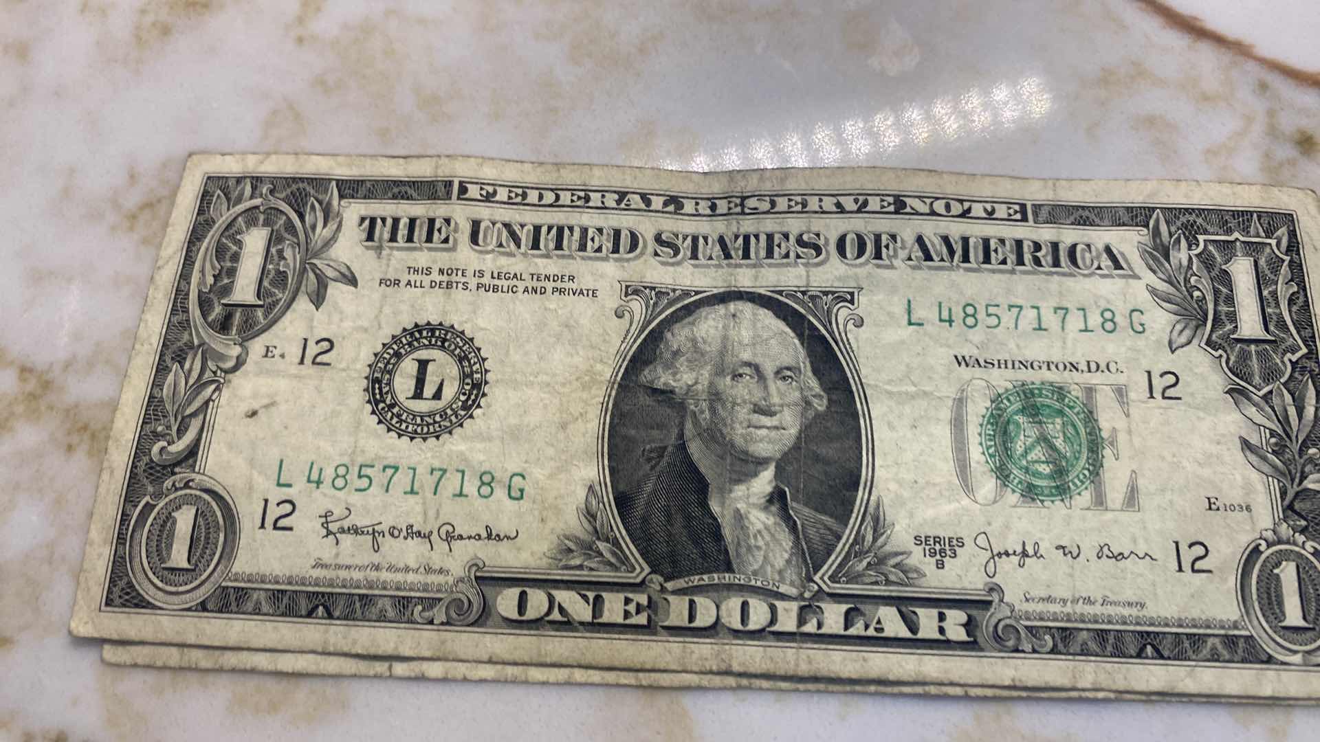 Photo 1 of 21 - 1963  $1 FEDERAL RESERVE NOTES - 11 SERIES B, 8 SERIES E, 1 SERIES L & 1 SERIES J