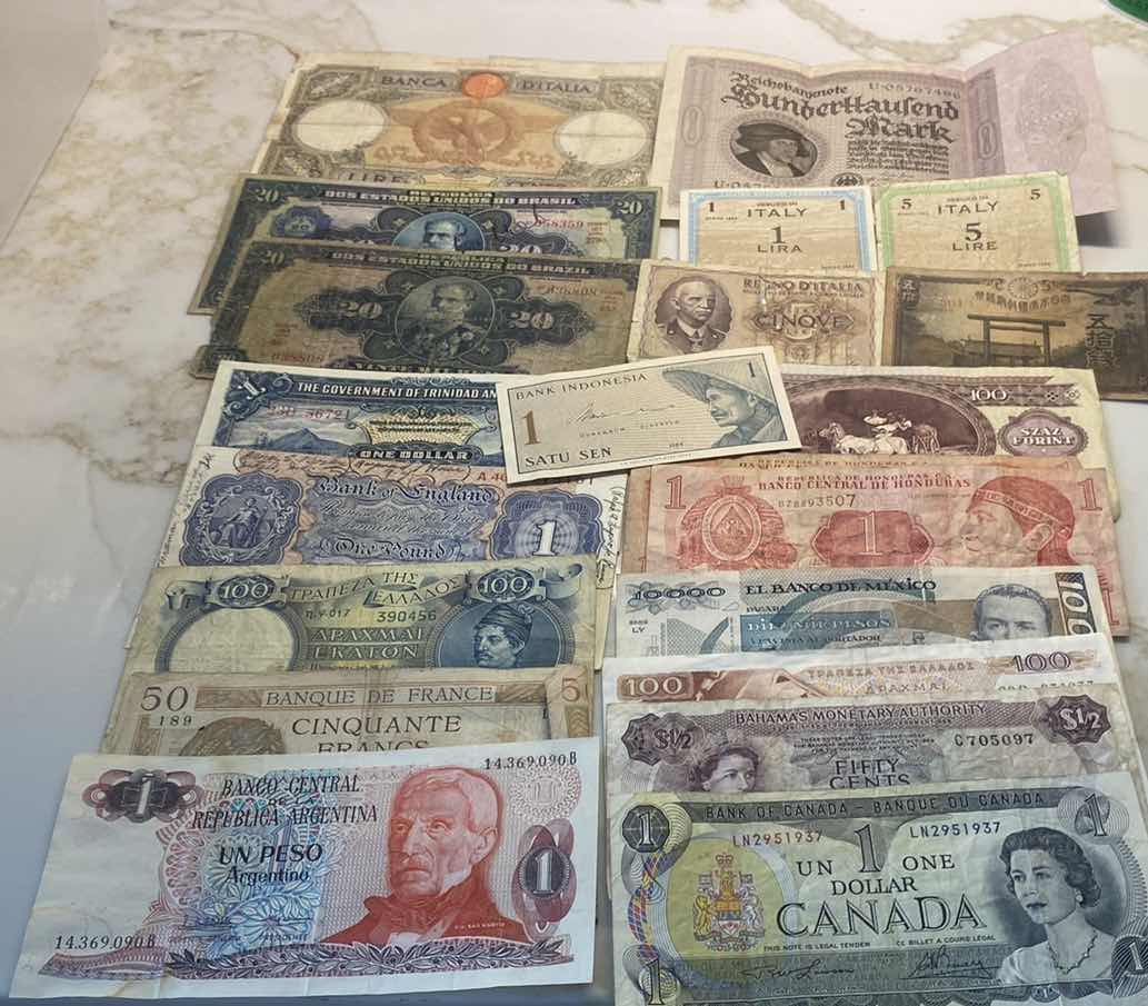 Photo 1 of FOREIGN CURRENCY ASSORTMENT