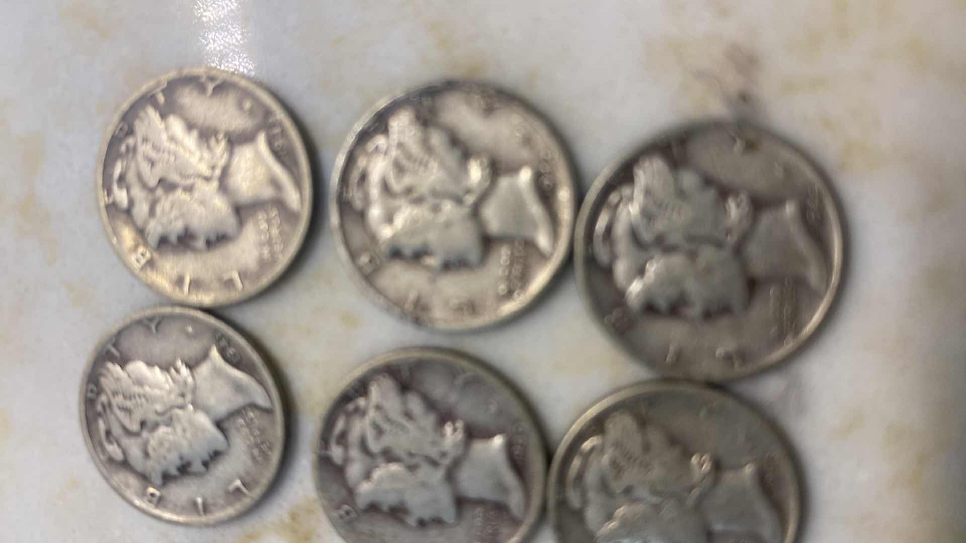 Photo 1 of 15 - MERCURY DIMES 90% SILVER 10% COPPER