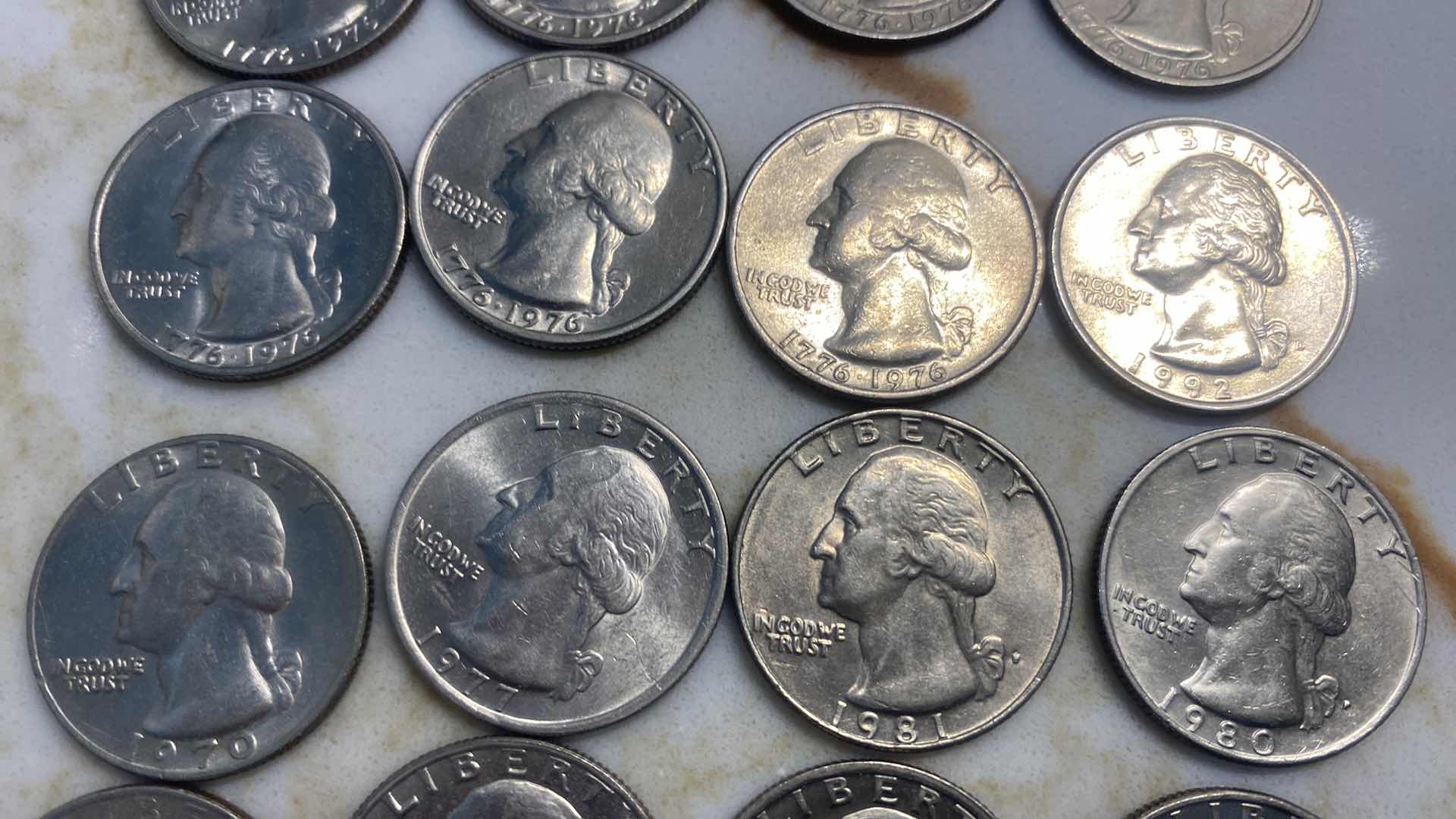 Photo 1 of 25 - QUARTERS - 12 1976 BICENTENNIAL & 13 VARIOUS YEARS