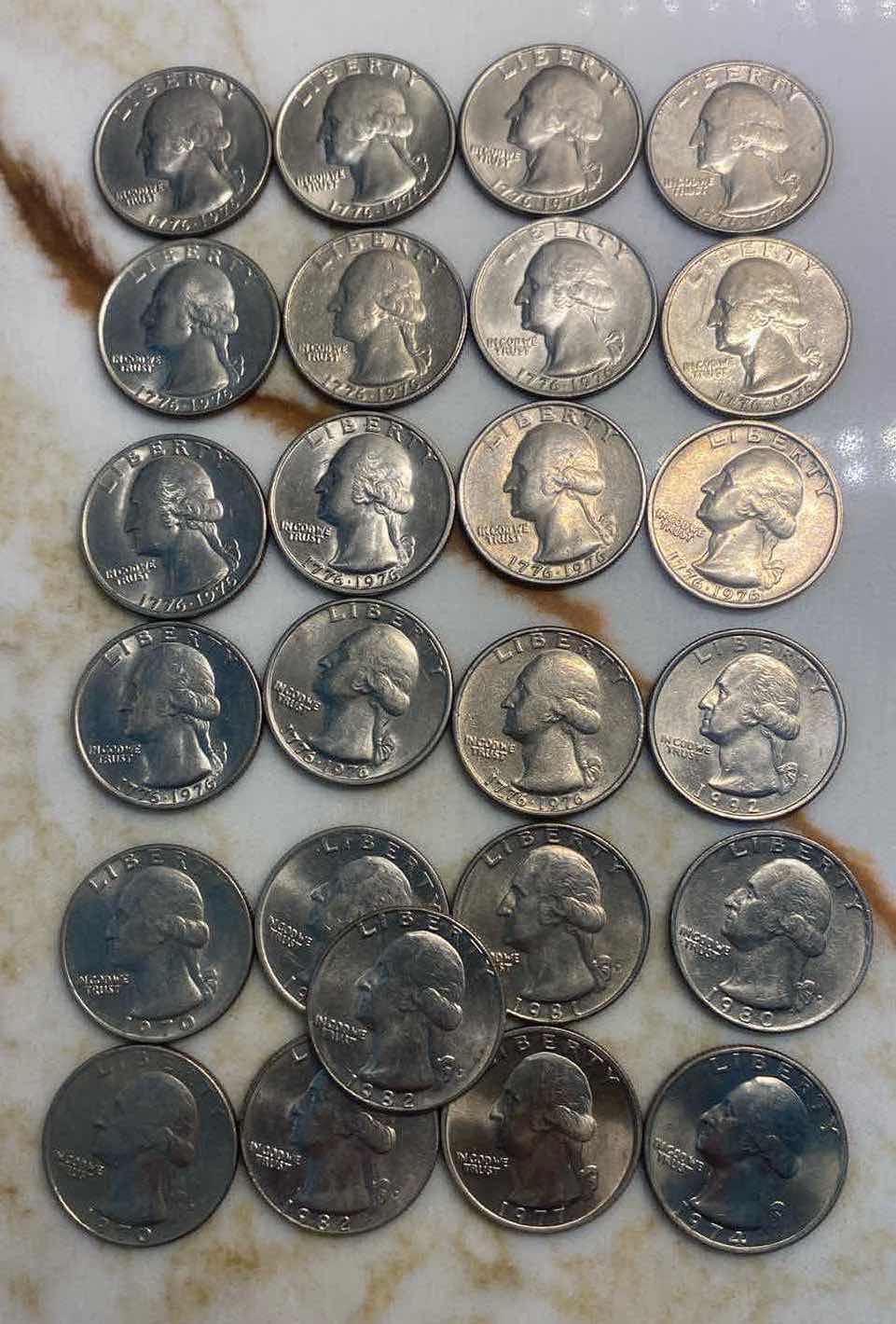Photo 1 of 25 - QUARTERS - 12 1976 BICENTENNIAL & 13 VARIOUS YEARS