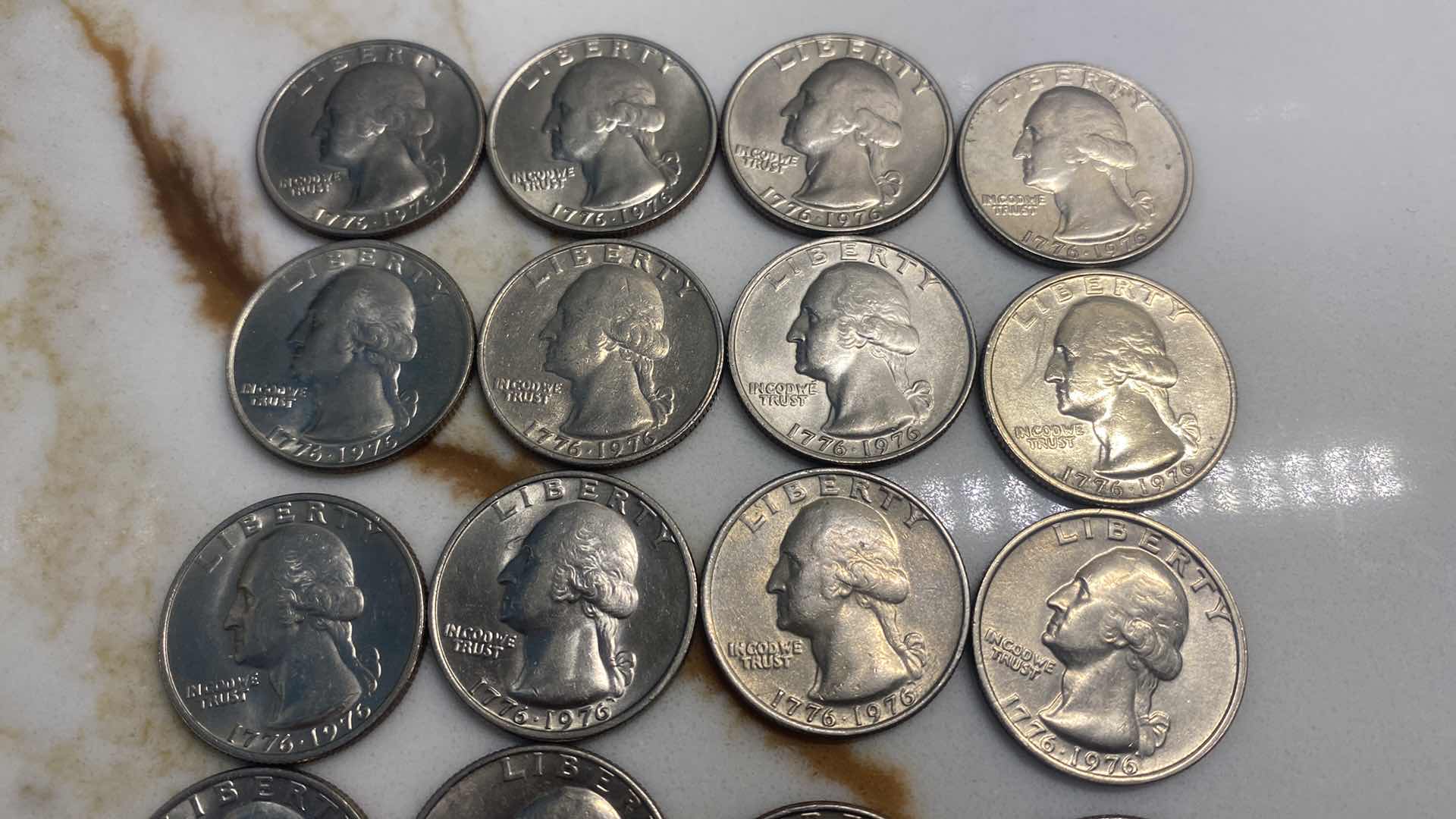 Photo 1 of 25 - QUARTERS - 12 1976 BICENTENNIAL & 13 VARIOUS YEARS
