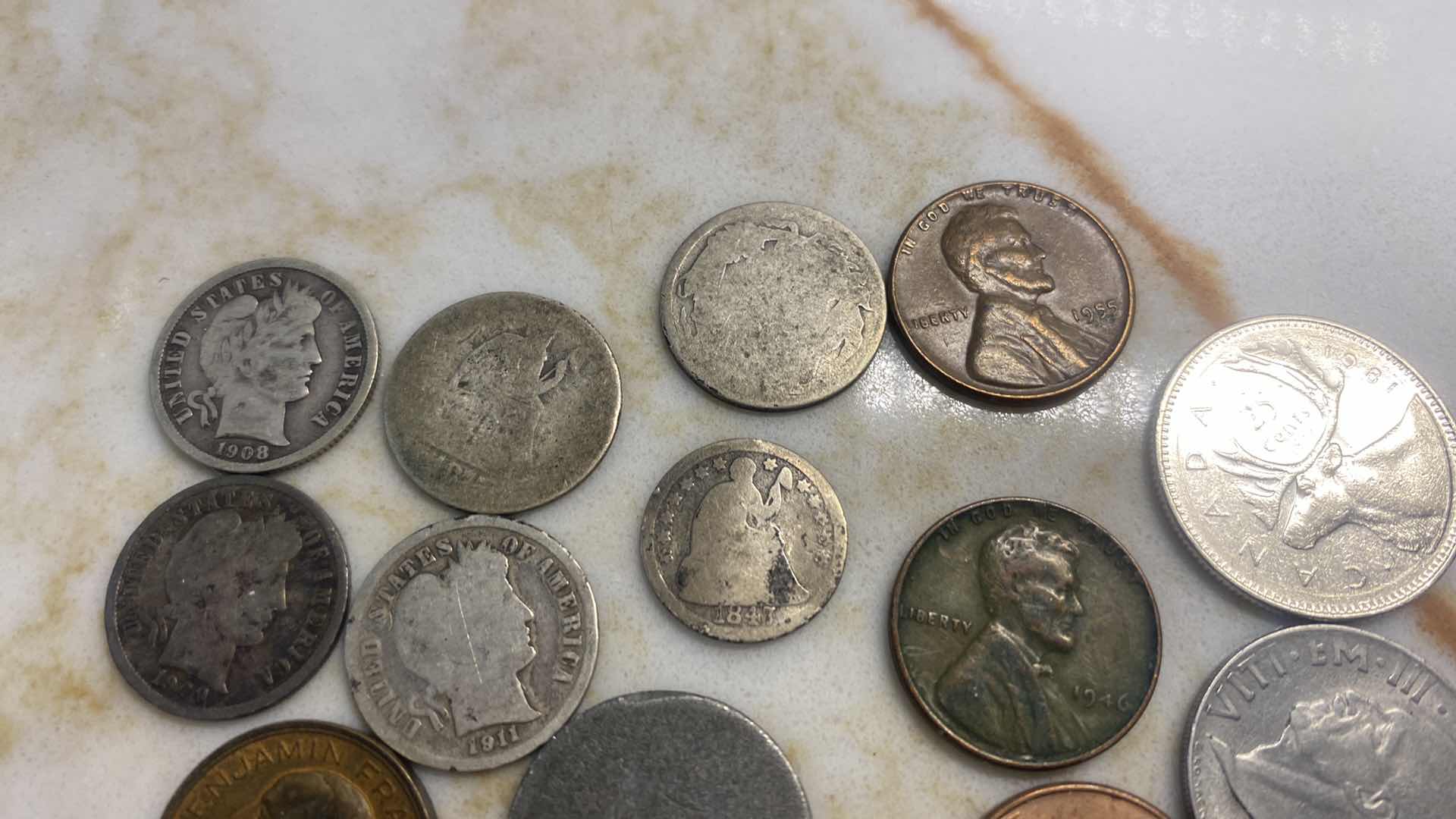 Photo 2 of 16 - ASSORTED COINS SOME SILVER