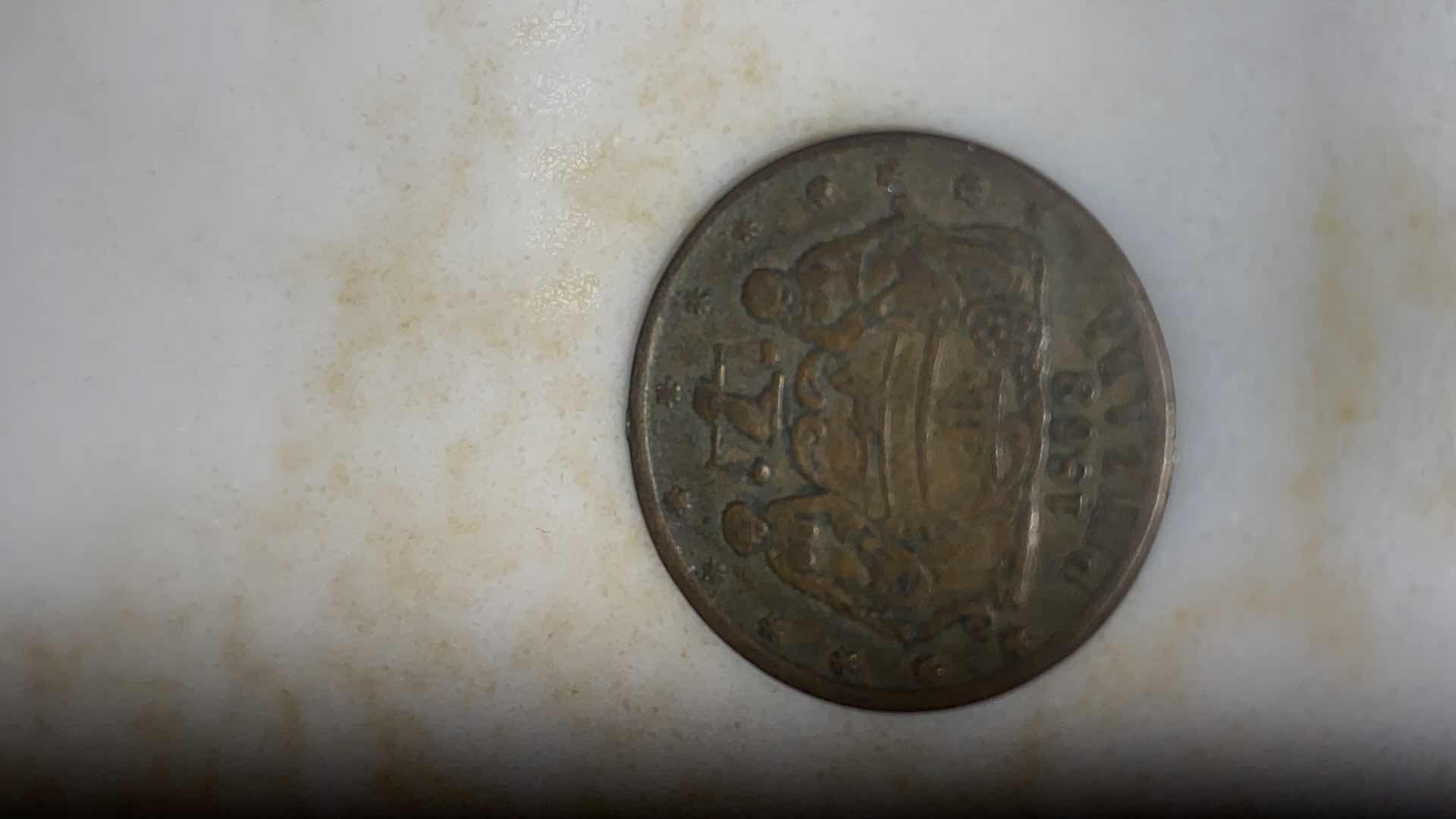 Photo 1 of 1863 CIVIL WAR TOKEN FROM PHILADELPHIA & PHONE TOKEN