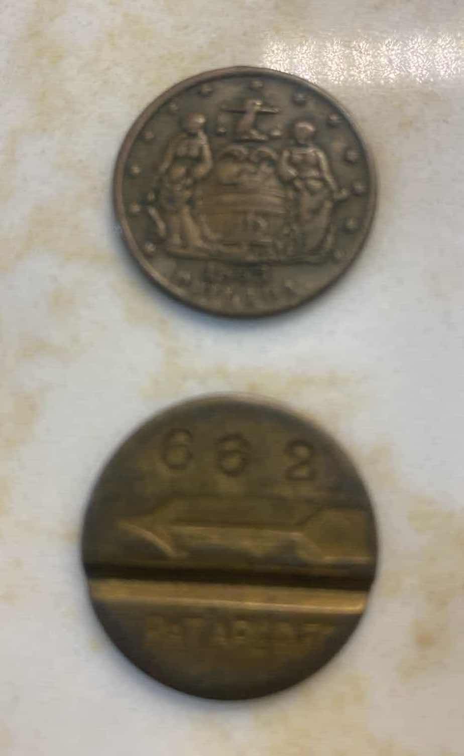 Photo 1 of 1863 CIVIL WAR TOKEN FROM PHILADELPHIA & PHONE TOKEN