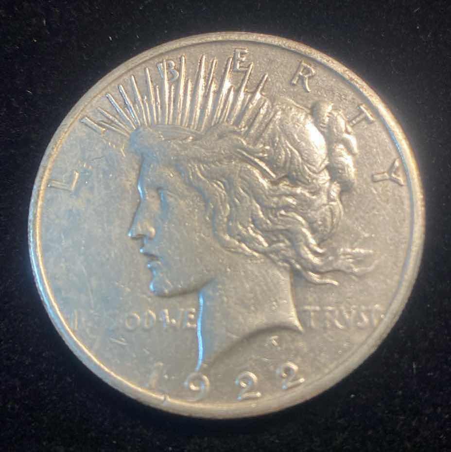 Photo 1 of 1922 PEACE SILVER DOLLAR