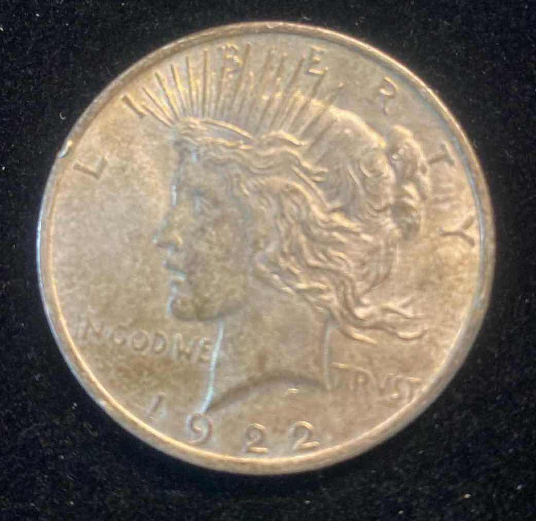Photo 1 of 1922 PEACE SILVER DOLLAR
