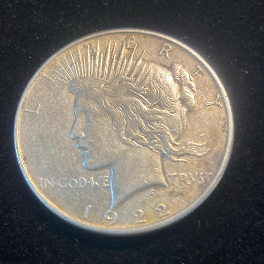 Photo 1 of 1922 PEACE SILVER DOLLAR