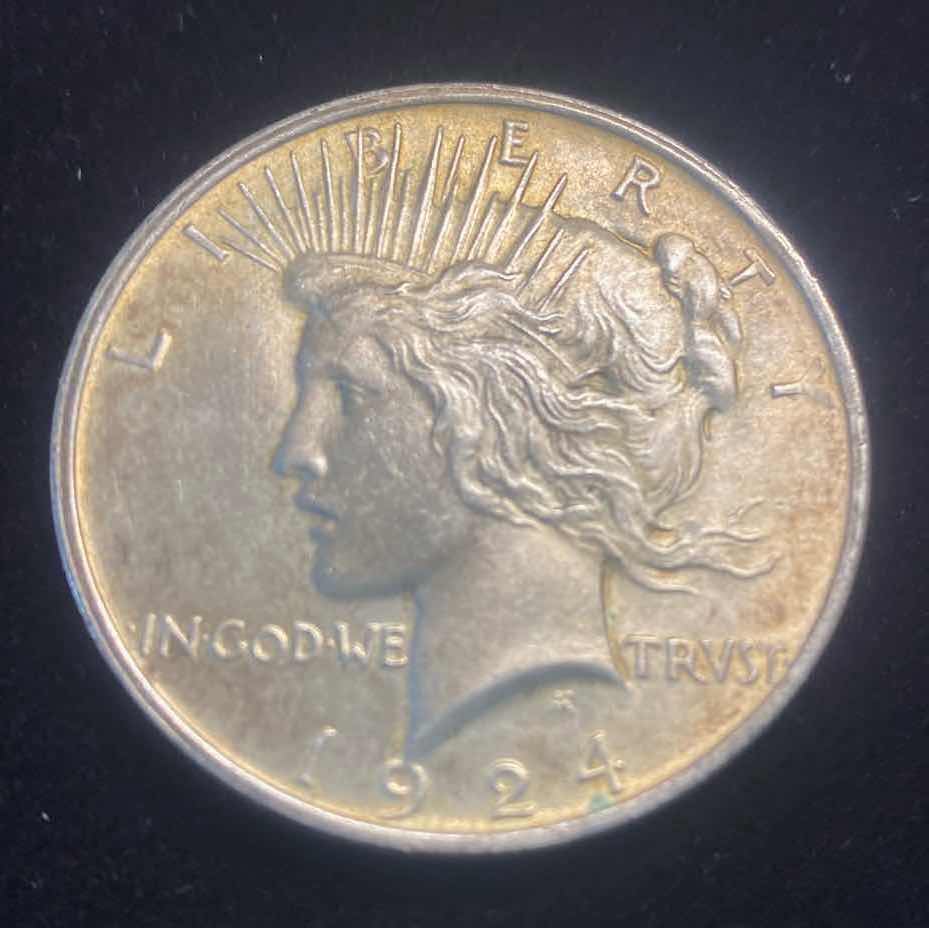 Photo 1 of 1924 PEACE SILVER DOLLAR