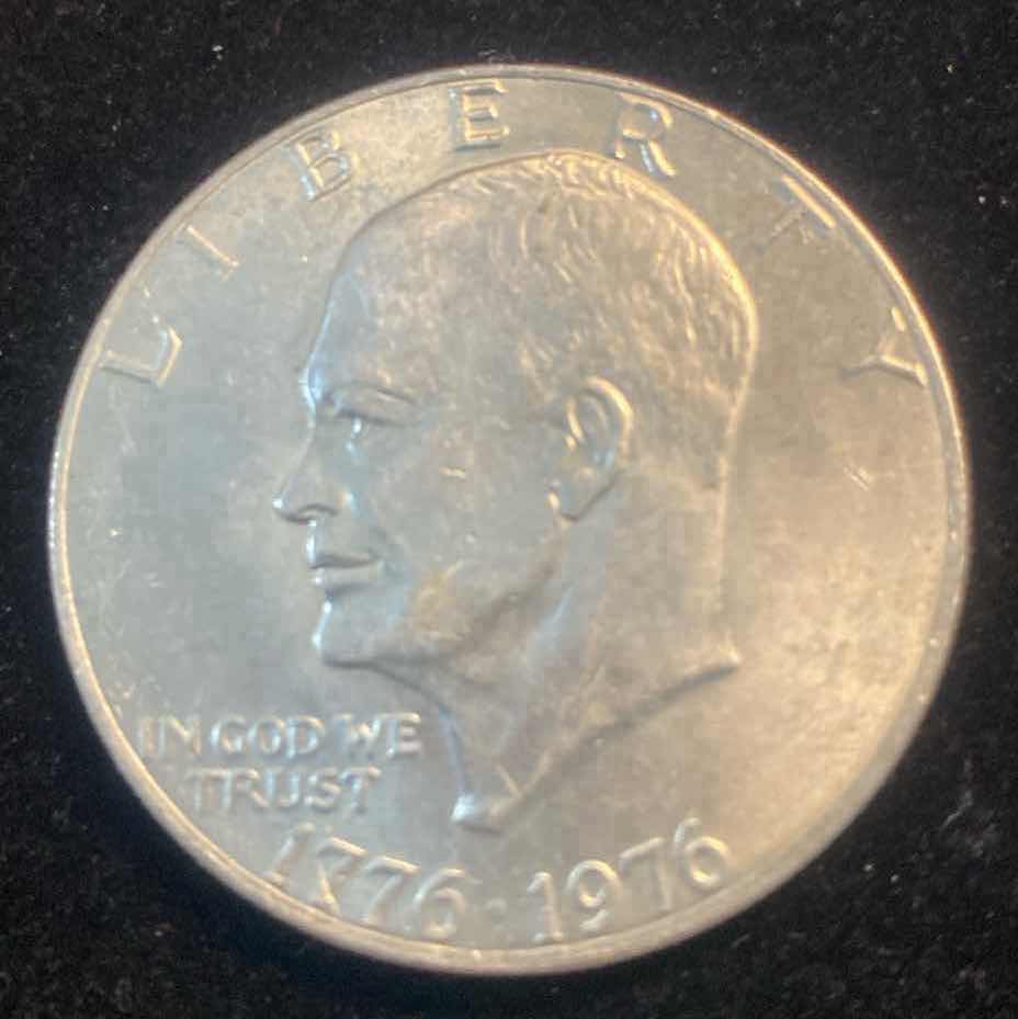 Photo 1 of 1976 EISENHOWER BICENTENNIAL SILVER DOLLAR