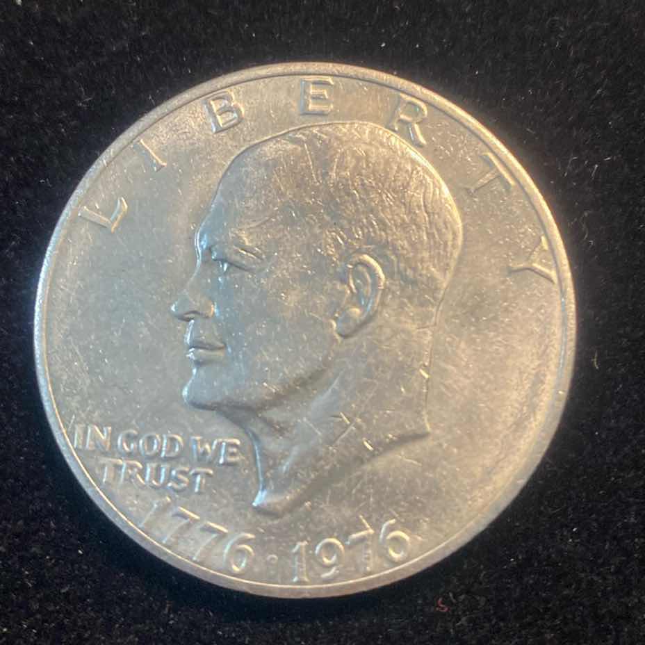 Photo 1 of 1976 EISENHOWER BICENTENNIAL SILVER DOLLAR