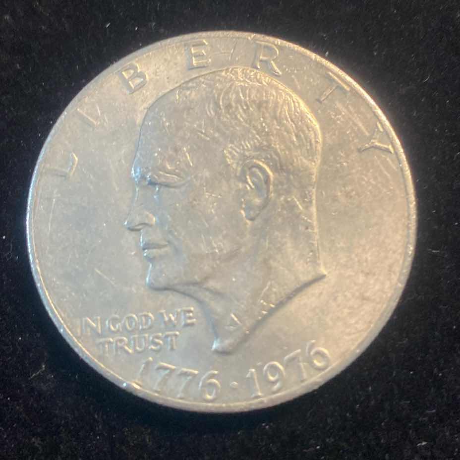 Photo 1 of 1976 EISENHOWER BICENTENNIAL SILVER DOLLAR
