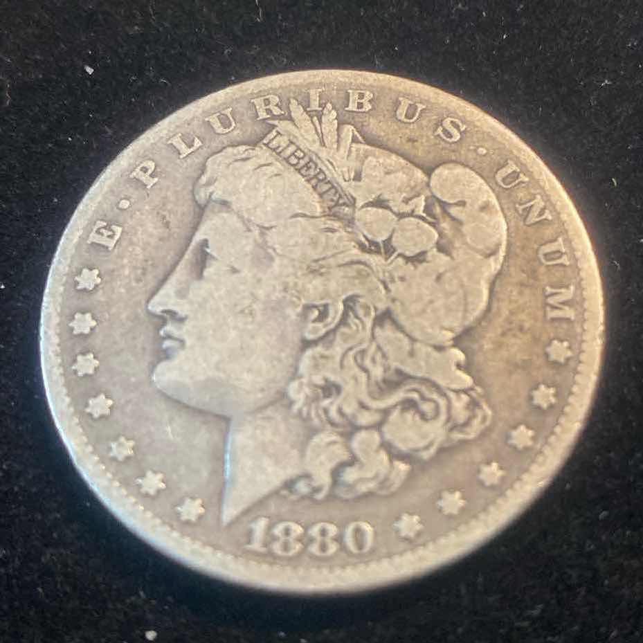 Photo 1 of 1880 MORGAN SILVER DOLLAR MINT MARK O - NEW ORLEANS