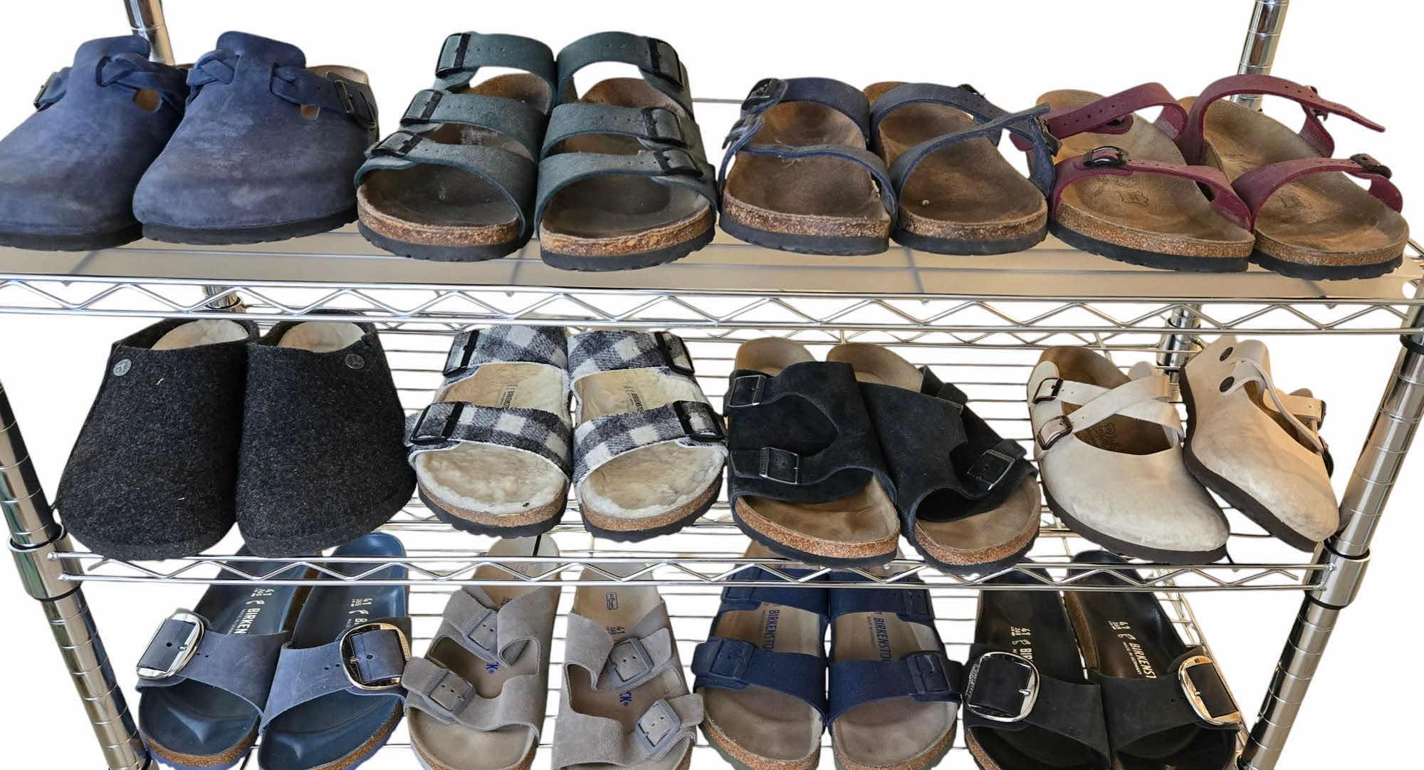 Photo 1 of 12 PAIRS WOMENS BIRKENSTOCK SHOES SIZE 10 (EURO 41)