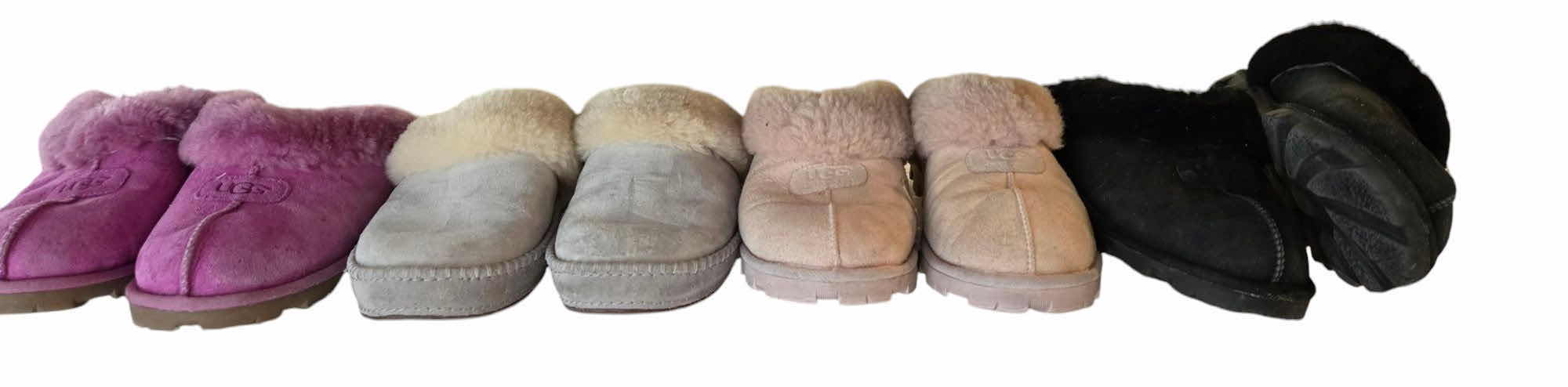 Photo 1 of 4 PAIRS- WOMENS UGG SLIPPERS- SIZE 10