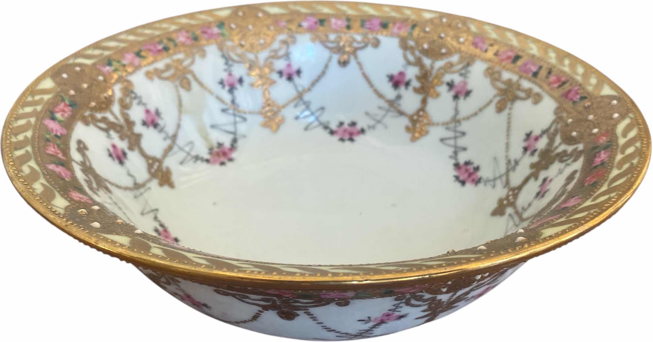 Photo 1 of HAND PAINTED NIPPON JAPAN BOWL 10”