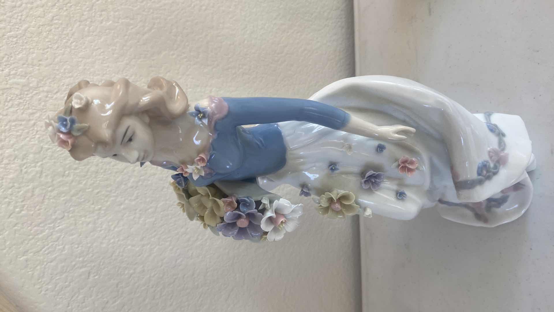 Photo 2 of PAIR OF CERAMIC FIGURINES H14”