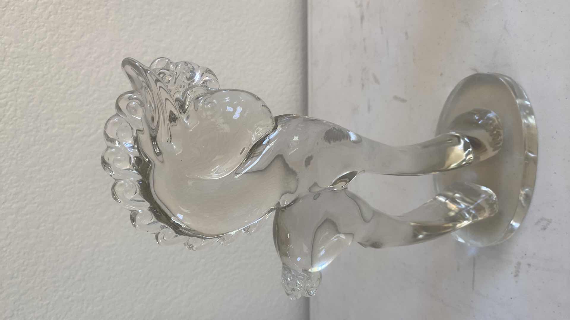 Photo 1 of PAIR OF ACRYLIC HORSE FIGURINES 5 1/2” x 12”