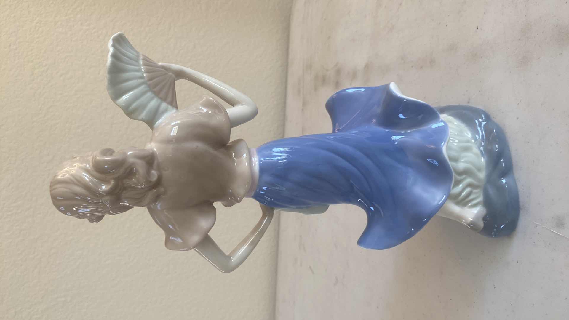 Photo 3 of CERAMIC FIGURINES LADY WITH FAN H12”