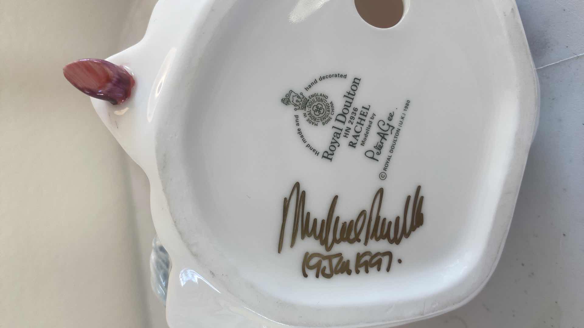 Photo 4 of ROYAL DOULTON HN2936 SIGNED “RACHEL FIGURINE H8”