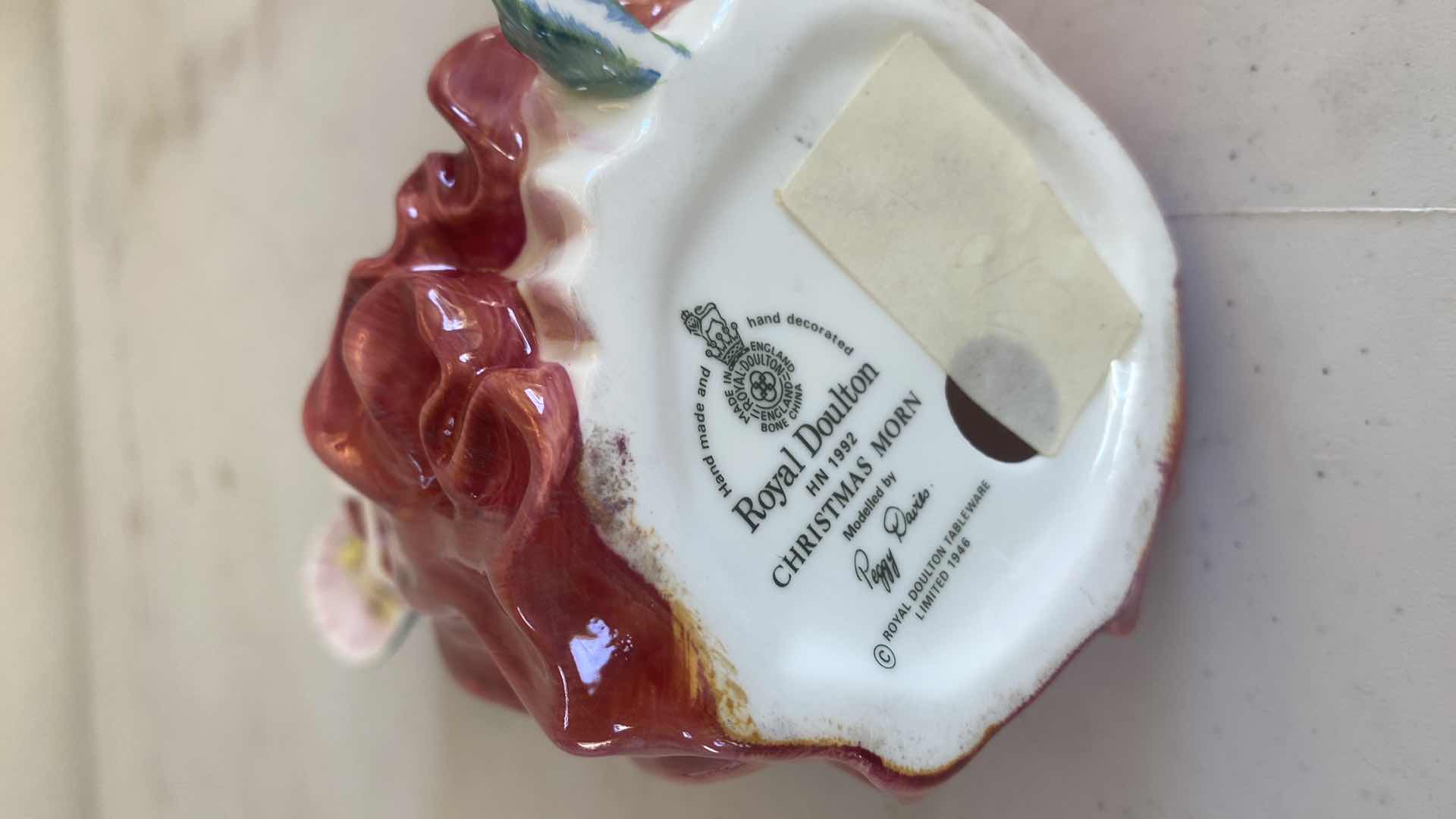 Photo 4 of ROYAL DOULTON HN1992 “CHRISTMAS MORN” FIGURINE H7 1/4”