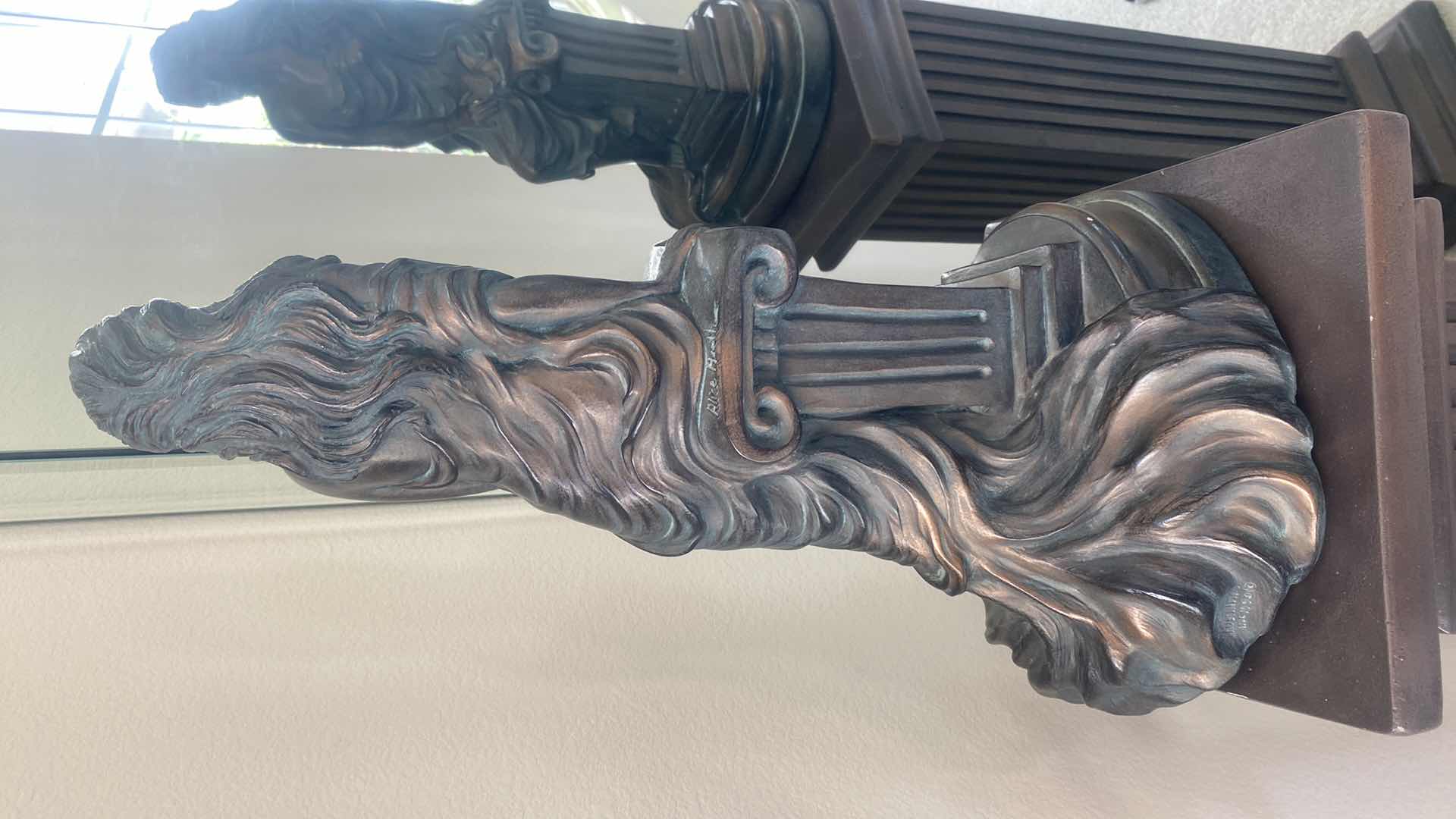 Photo 1 of RARE ALICE HEATH AUSTIN PRODUCTIONS BRONZE CHALKWARE SCULPTURE H23”