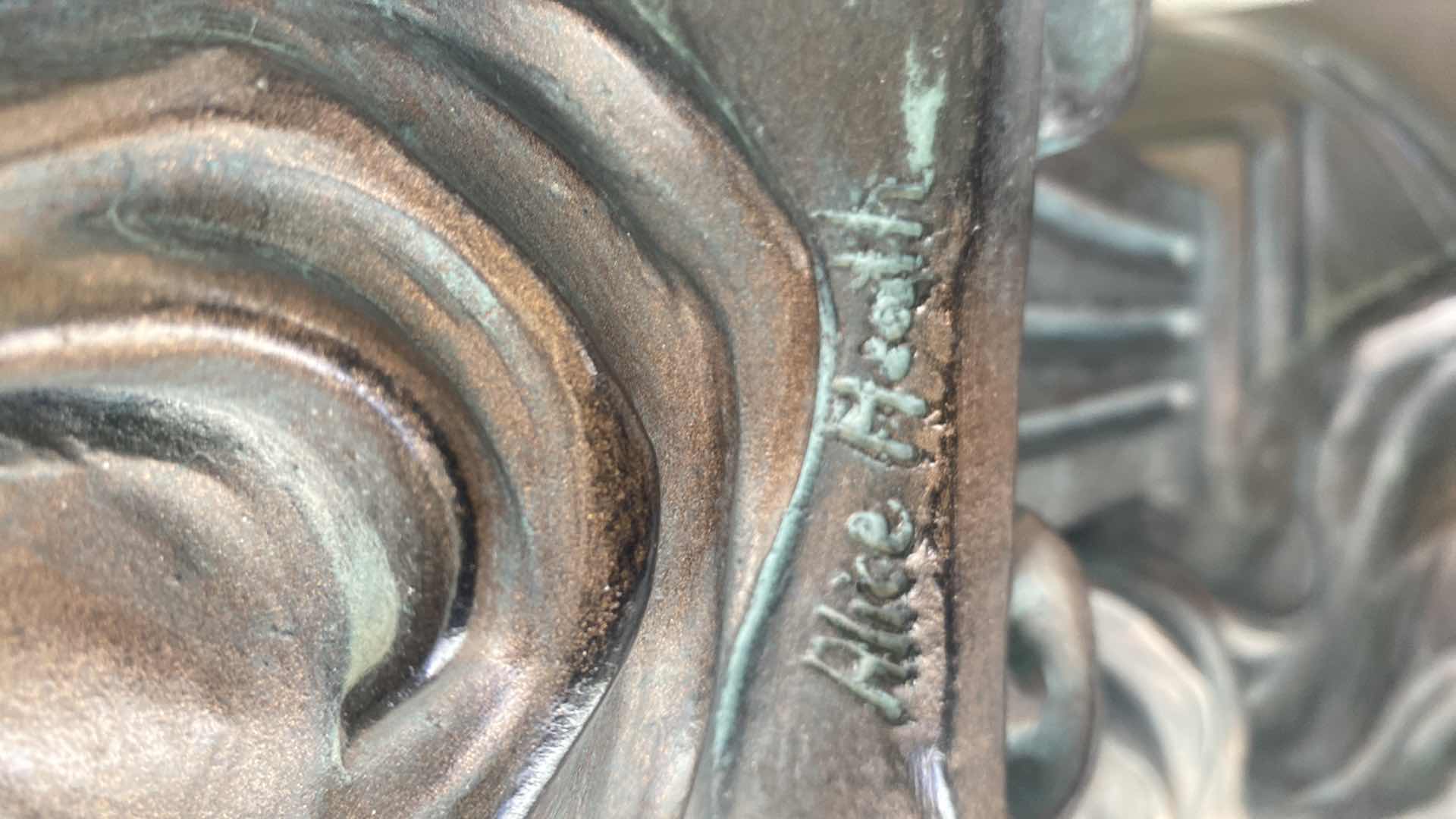 Photo 1 of RARE ALICE HEATH AUSTIN PRODUCTIONS BRONZE CHALKWARE SCULPTURE H23”