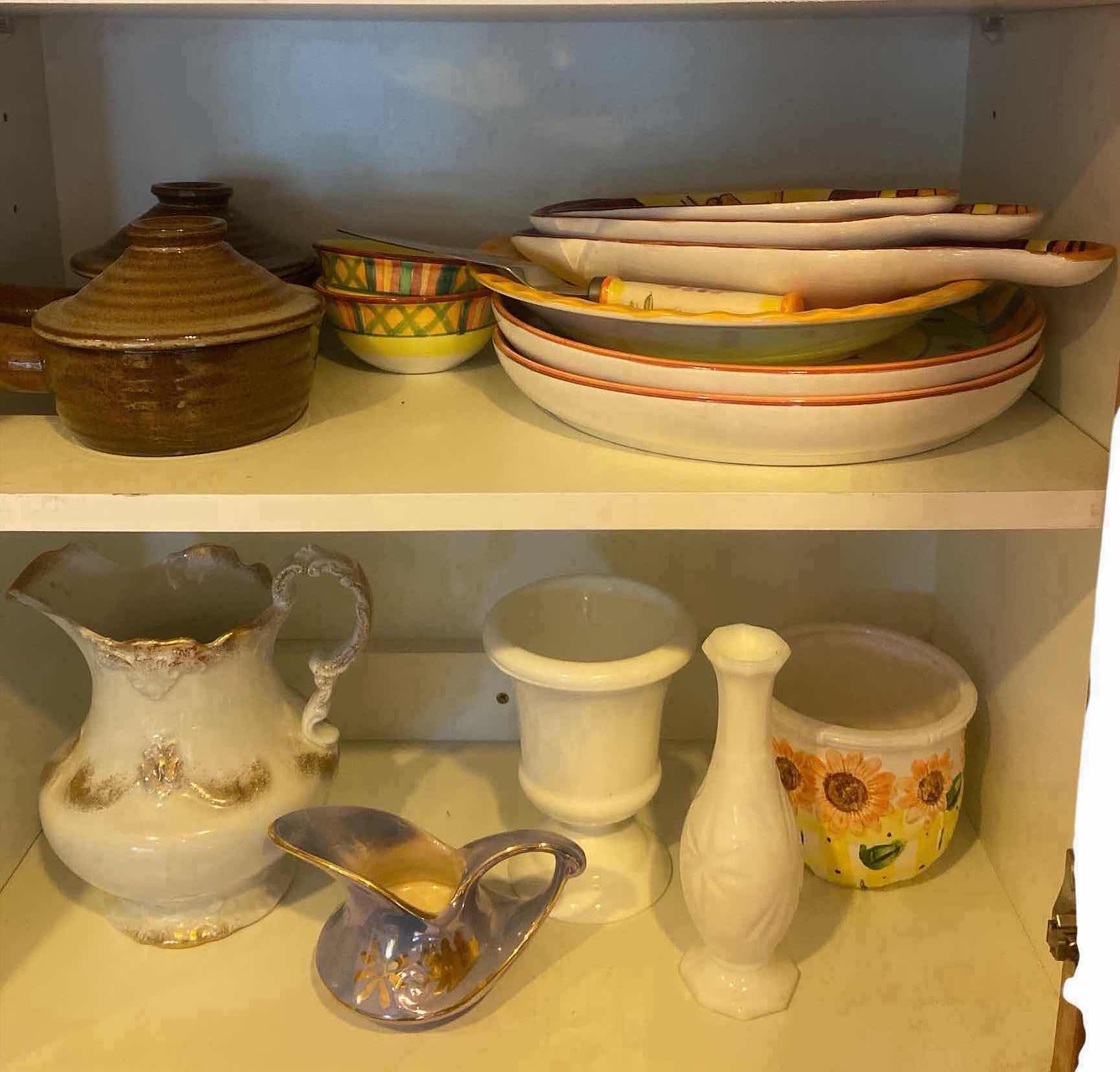 Photo 1 of CONTENTS KITCHEN CABINET -  CERAMIC SERVEWARE & MORE
