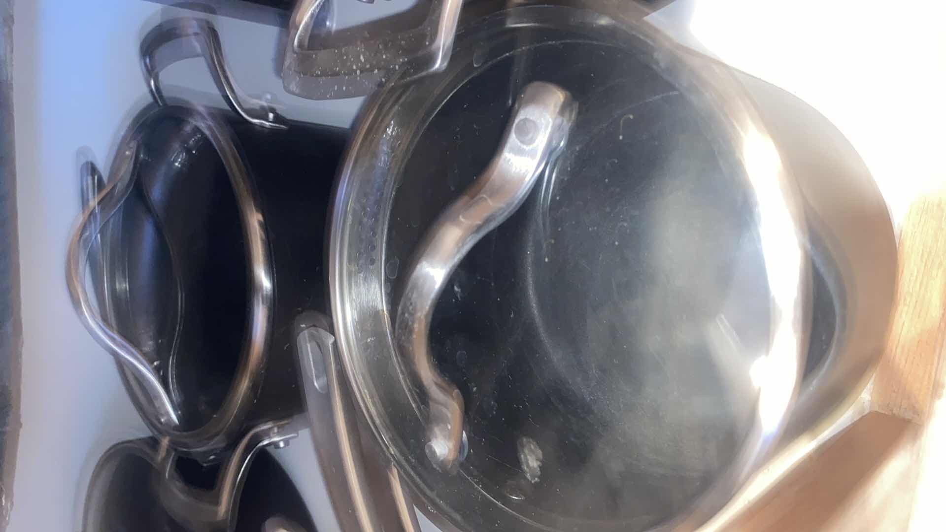 Photo 1 of CONTENTS KITCHEN CABINET - KIRKLAND 12 PIECE POTS & PANS