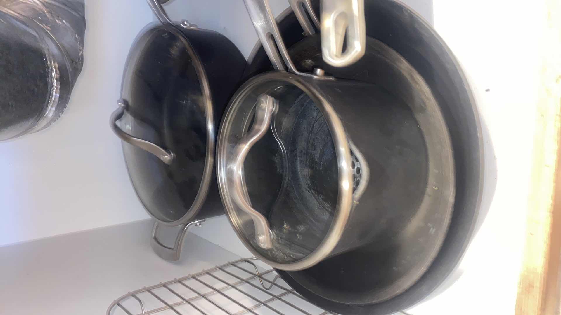 Photo 1 of CONTENTS KITCHEN CABINET - KIRKLAND 12 PIECE POTS & PANS