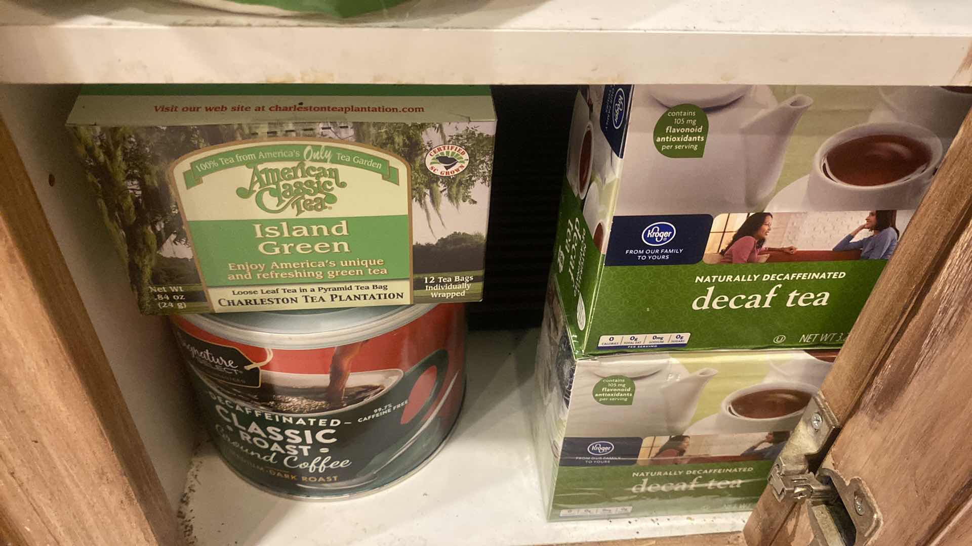 Photo 1 of CONTENTS KITCHEN CABINET - COFFEE TEA & FILTERS