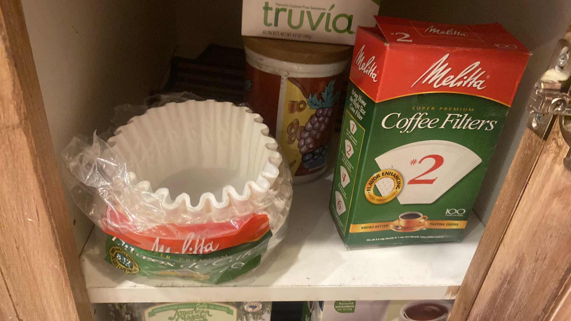 Photo 1 of CONTENTS KITCHEN CABINET - COFFEE TEA & FILTERS