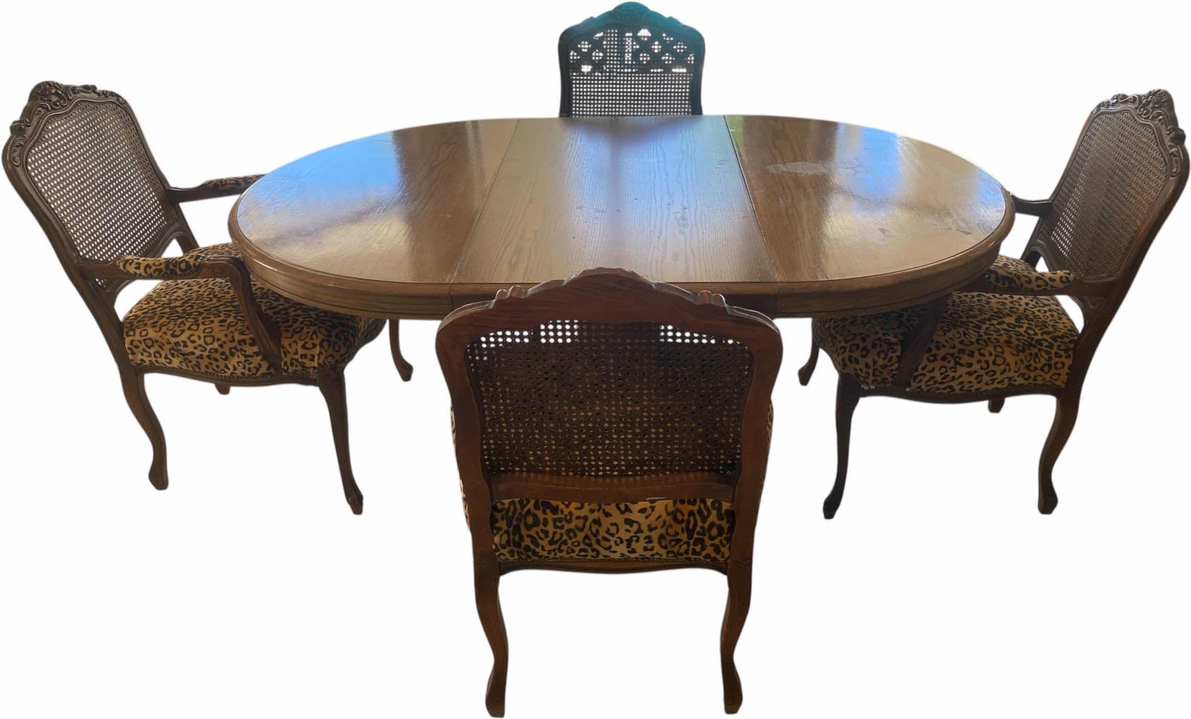 Photo 1 of OAK DINING TABLE 48” x 31” WITH 24” LEAF FOR MAX LENGTH 72”