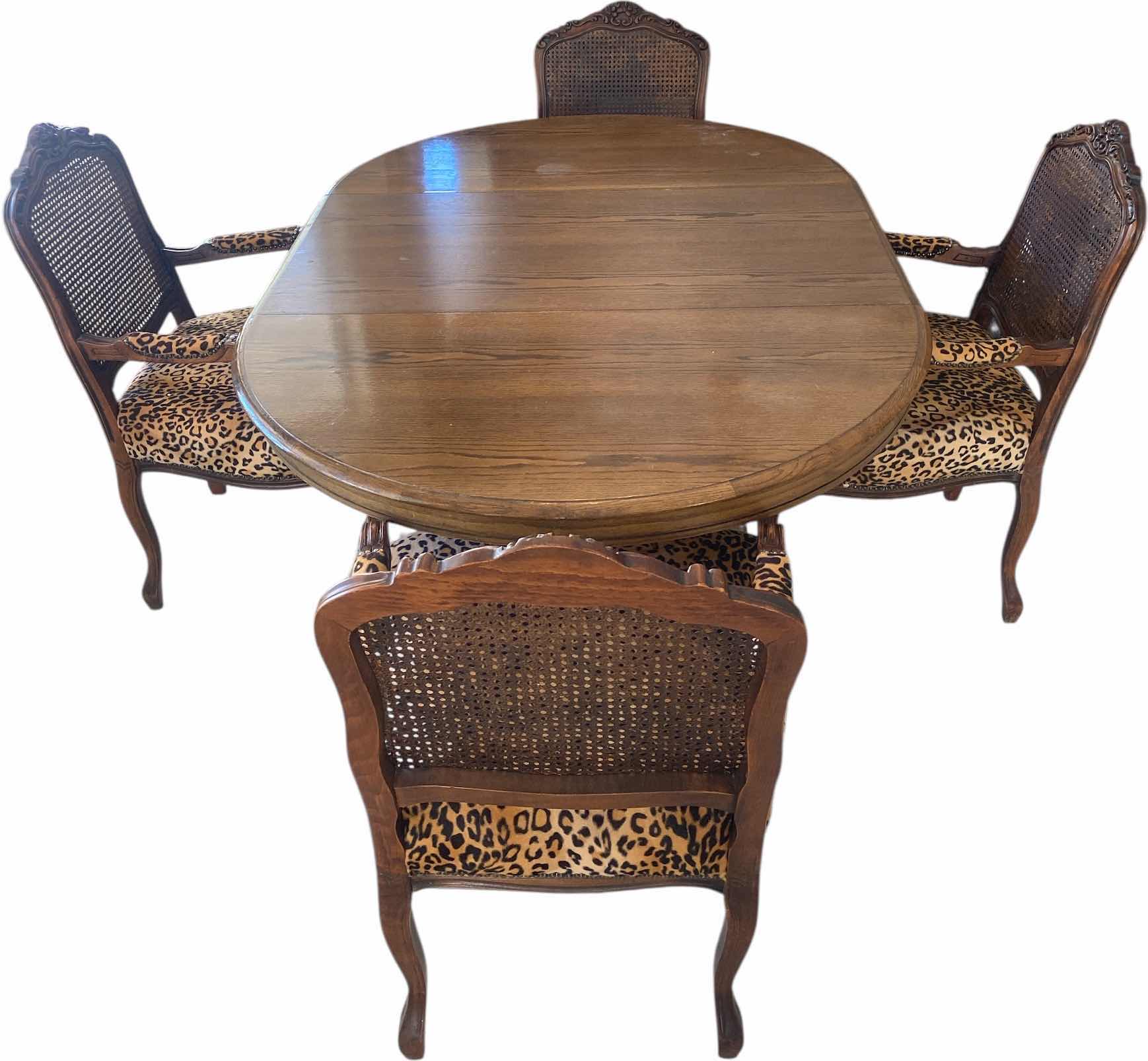 Photo 1 of OAK DINING TABLE 48” x 31” WITH 24” LEAF FOR MAX LENGTH 72”