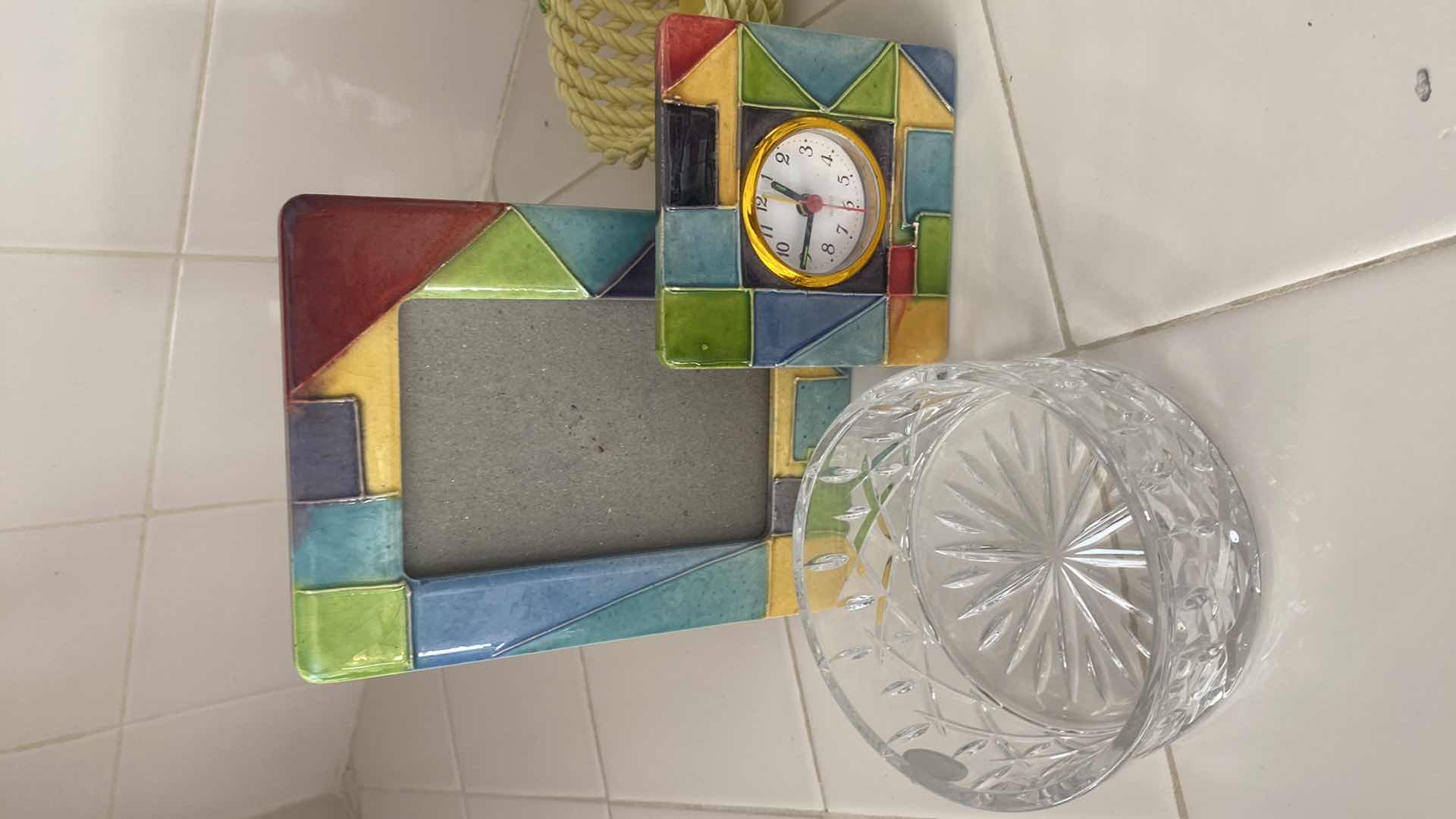 Photo 1 of 5 - HOME DECOR - CLOCKS FRAME BASKET & WINE COASTER
