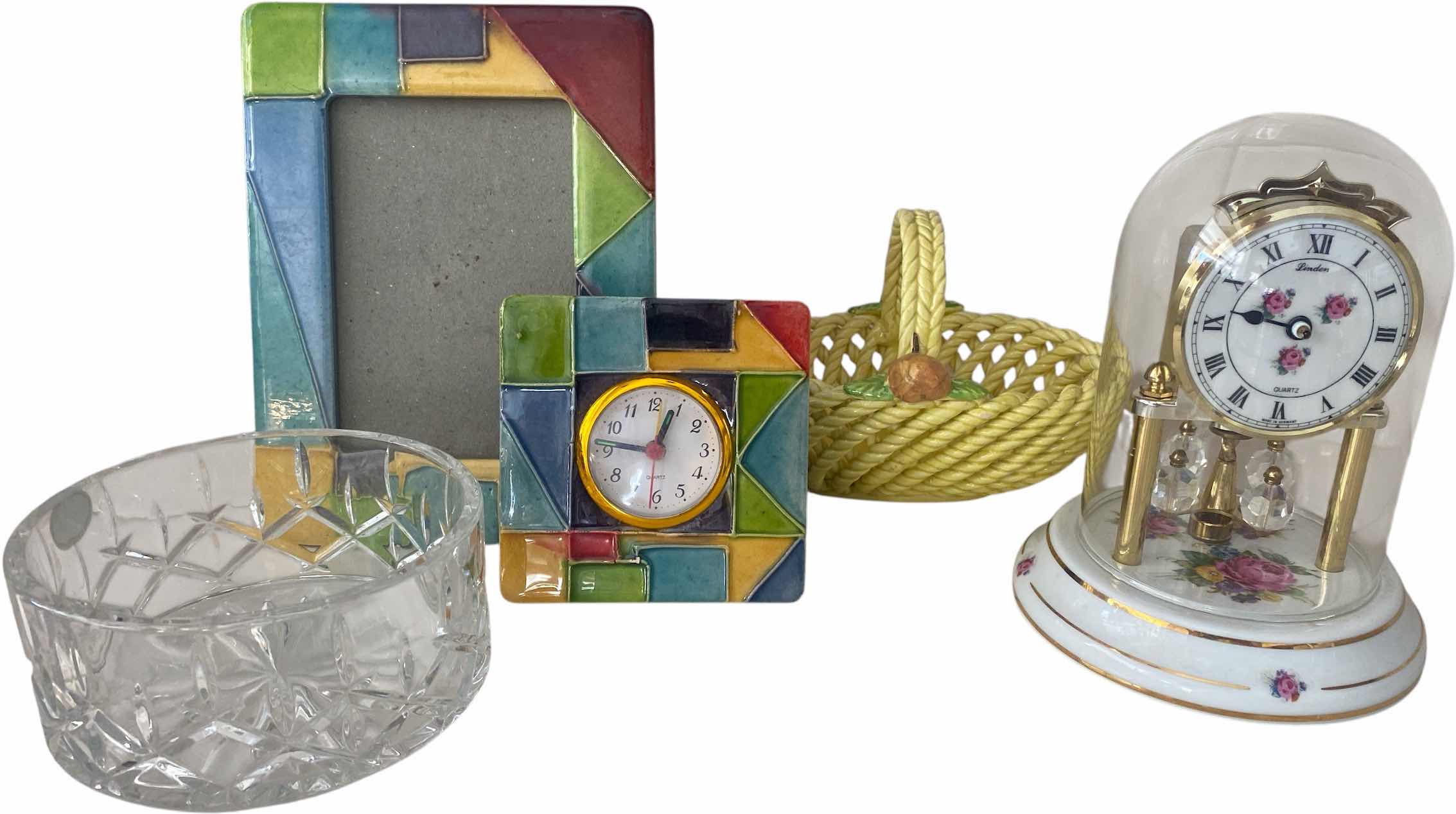 Photo 1 of 5 - HOME DECOR - CLOCKS FRAME BASKET & WINE COASTER