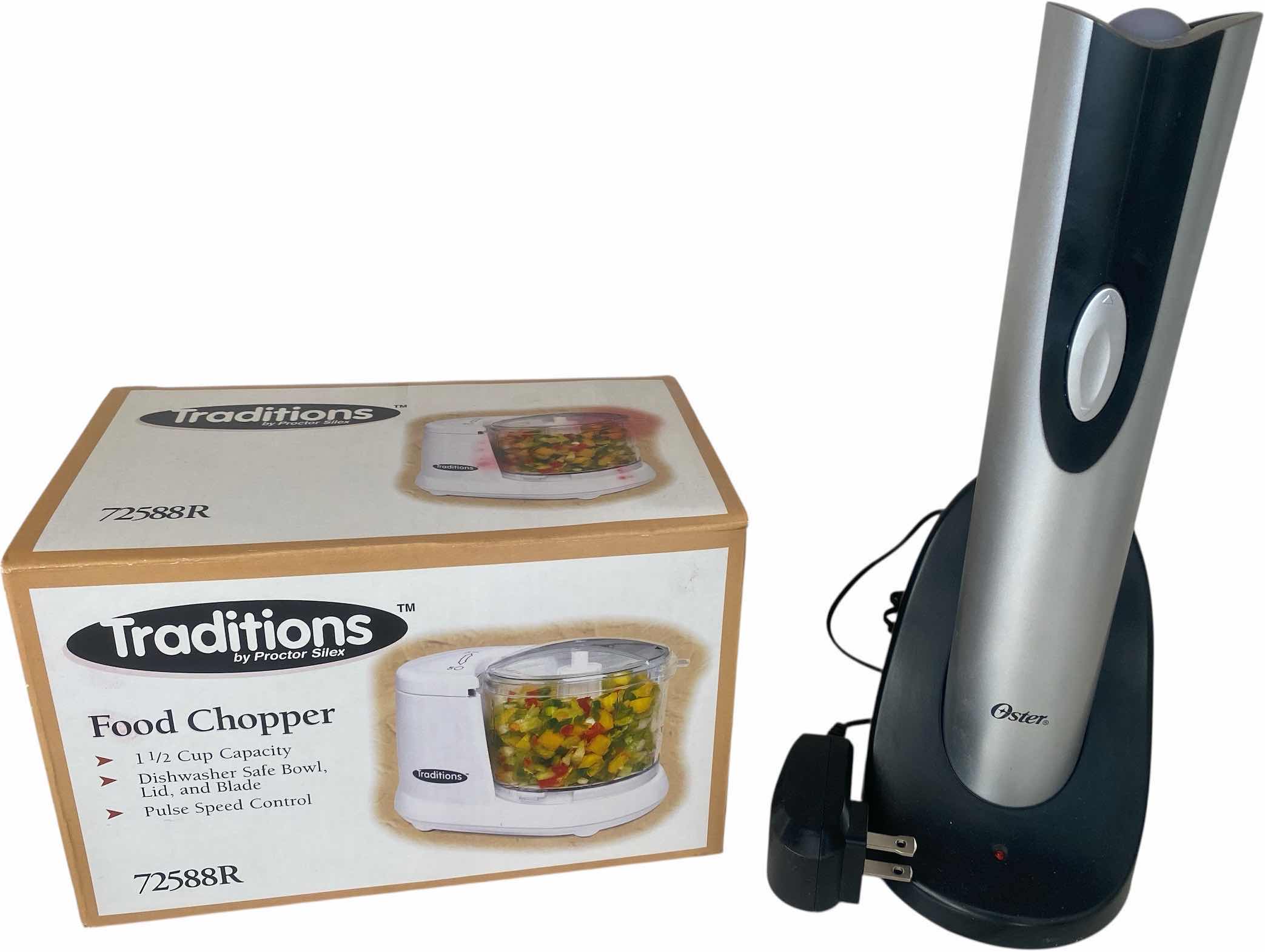 Photo 1 of OSTER WINE OPENER & TRADITIONS FOOD CHOPPER