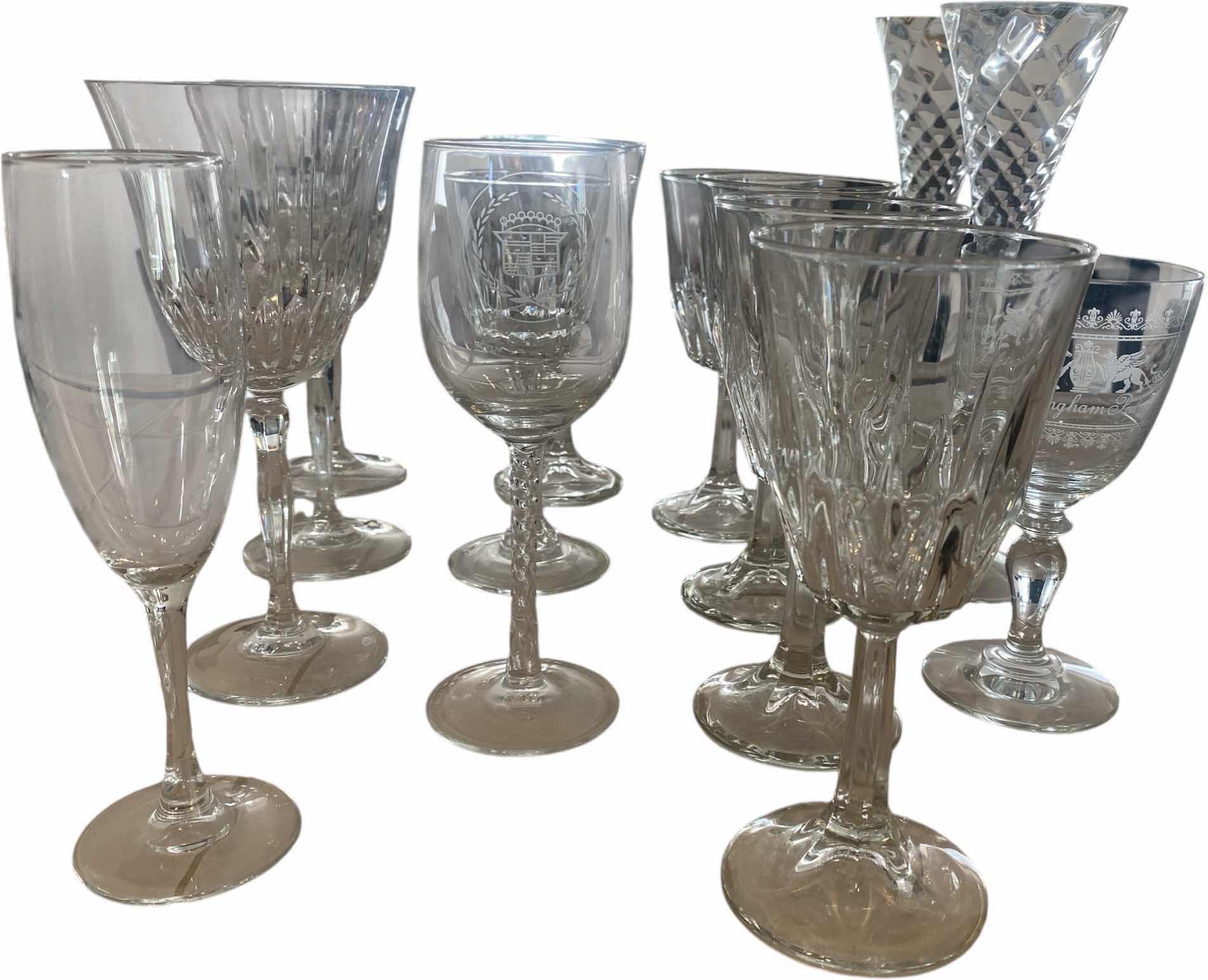 Photo 1 of 14 - MISMATCHED STEMWARE