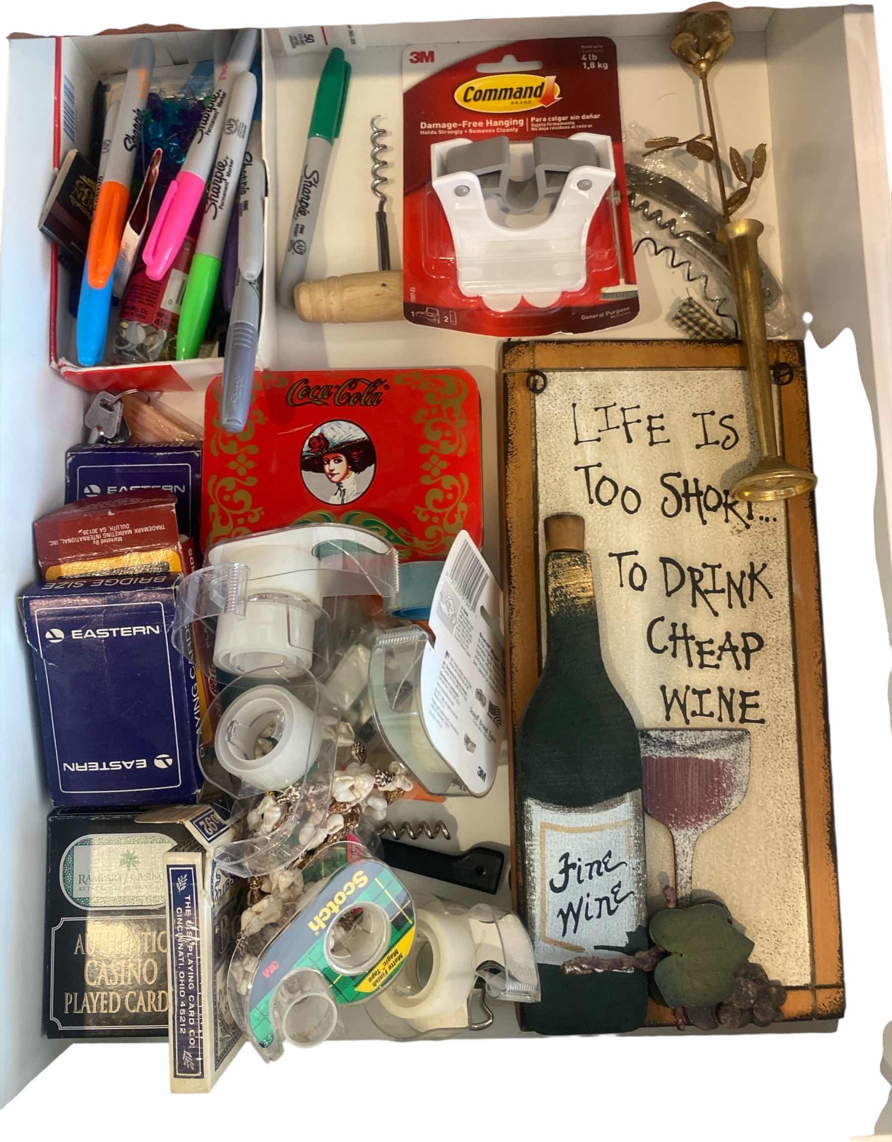 Photo 1 of CONTENTS OF BAR DRAWER - CARDS PRNS & MORE