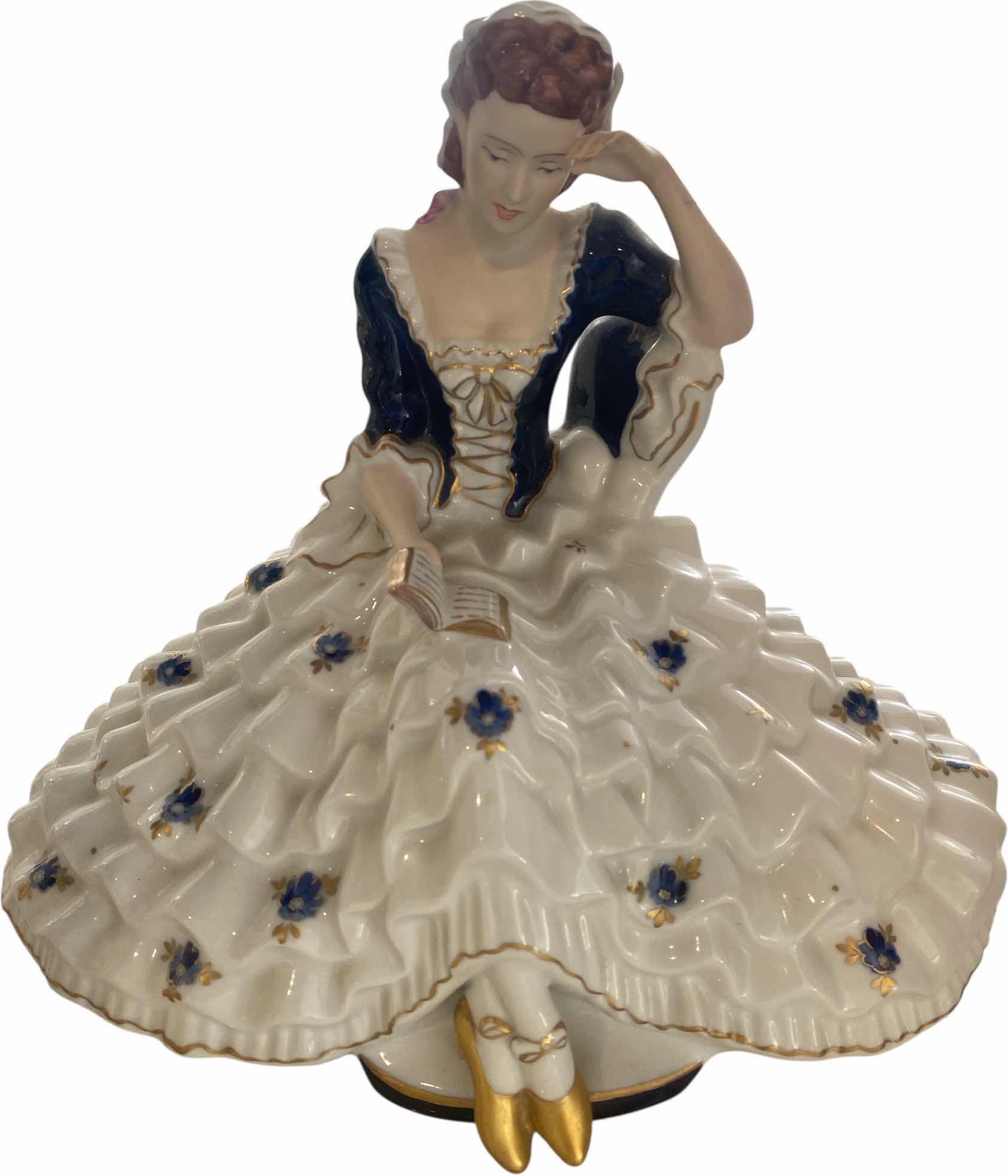 Photo 1 of HAND PAINTED FIGURINE  13” x 10 1/2”