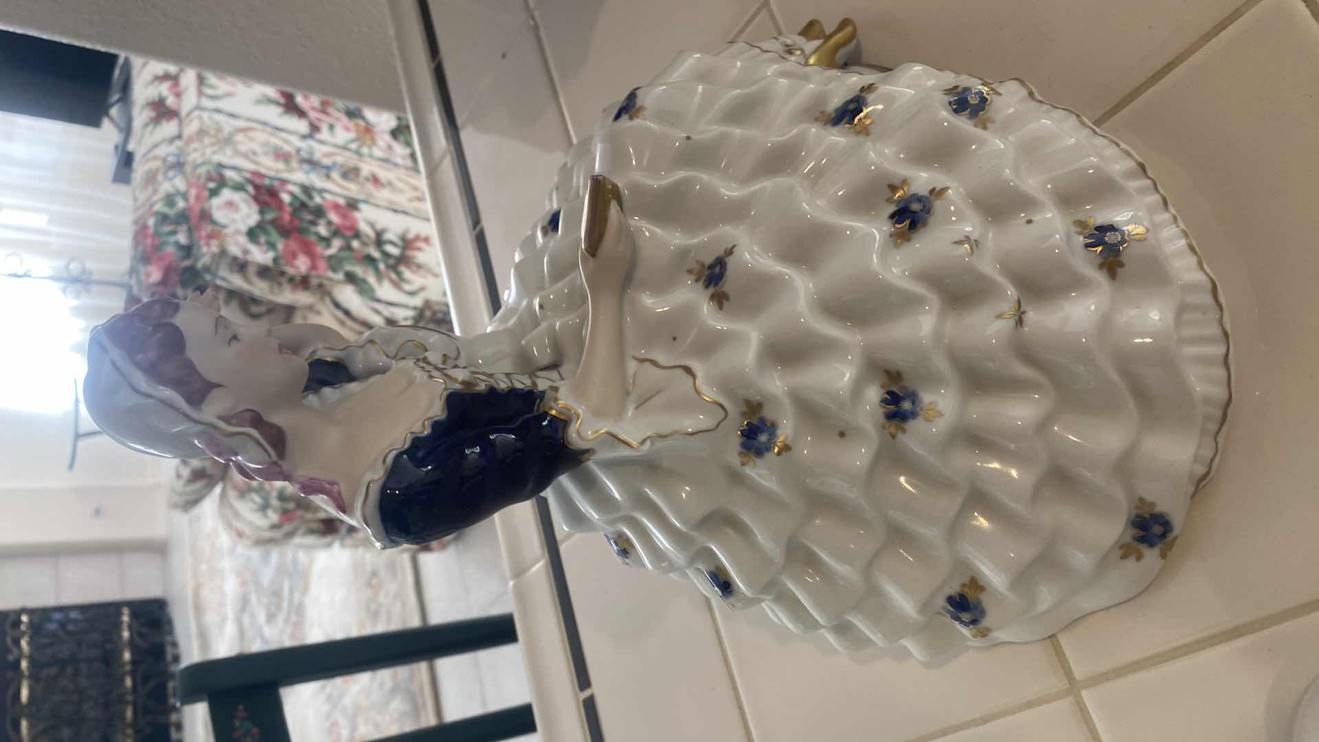 Photo 2 of HAND PAINTED FIGURINE  13” x 10 1/2”