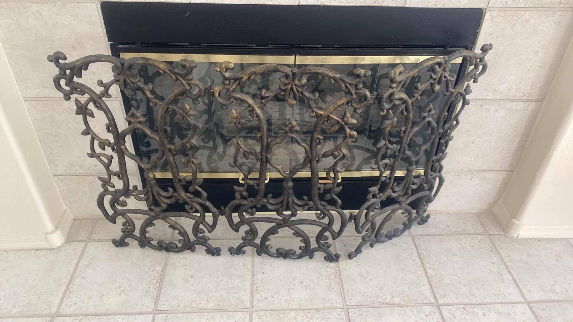 Photo 1 of HEAVY METAL FIREPLACE SCREEN 49” X 30”