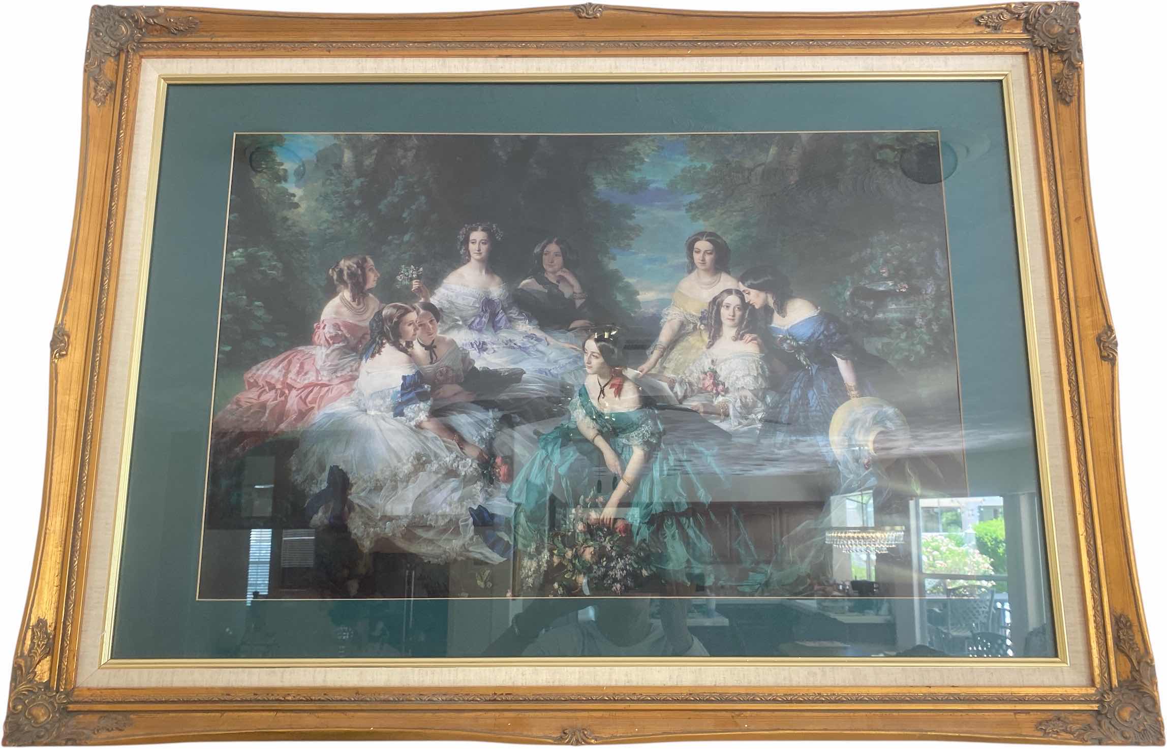 Photo 1 of GOLD RESIN FRAMED “ THE EMPRESS EUGINIE” FRANZ CAVER WINTERHALTER PRINT ARTWORK 41“ x 29“