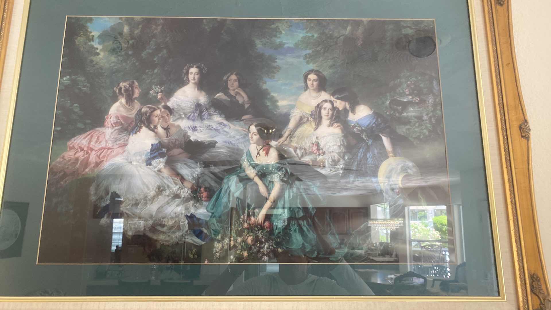 Photo 1 of GOLD RESIN FRAMED “ THE EMPRESS EUGINIE” FRANZ CAVER WINTERHALTER PRINT ARTWORK 41“ x 29“