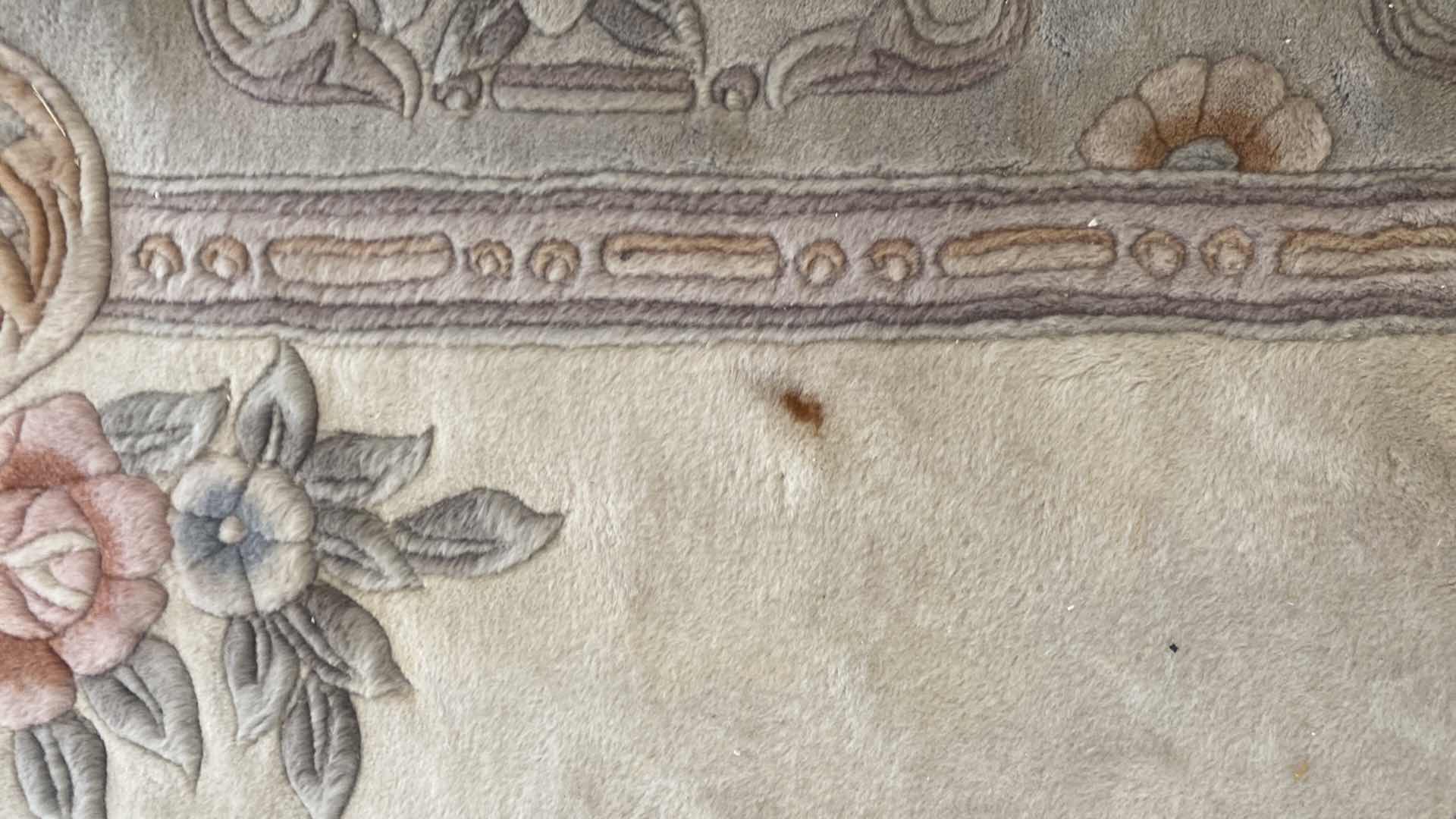 Photo 1 of HAND WOVEN WOOL AREA RUG 8’ 6” X 12’ 2”